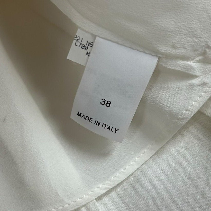 Brunello Cucinelli White Linen Blend Double Breasted Blazer Womens 38 / US 2
