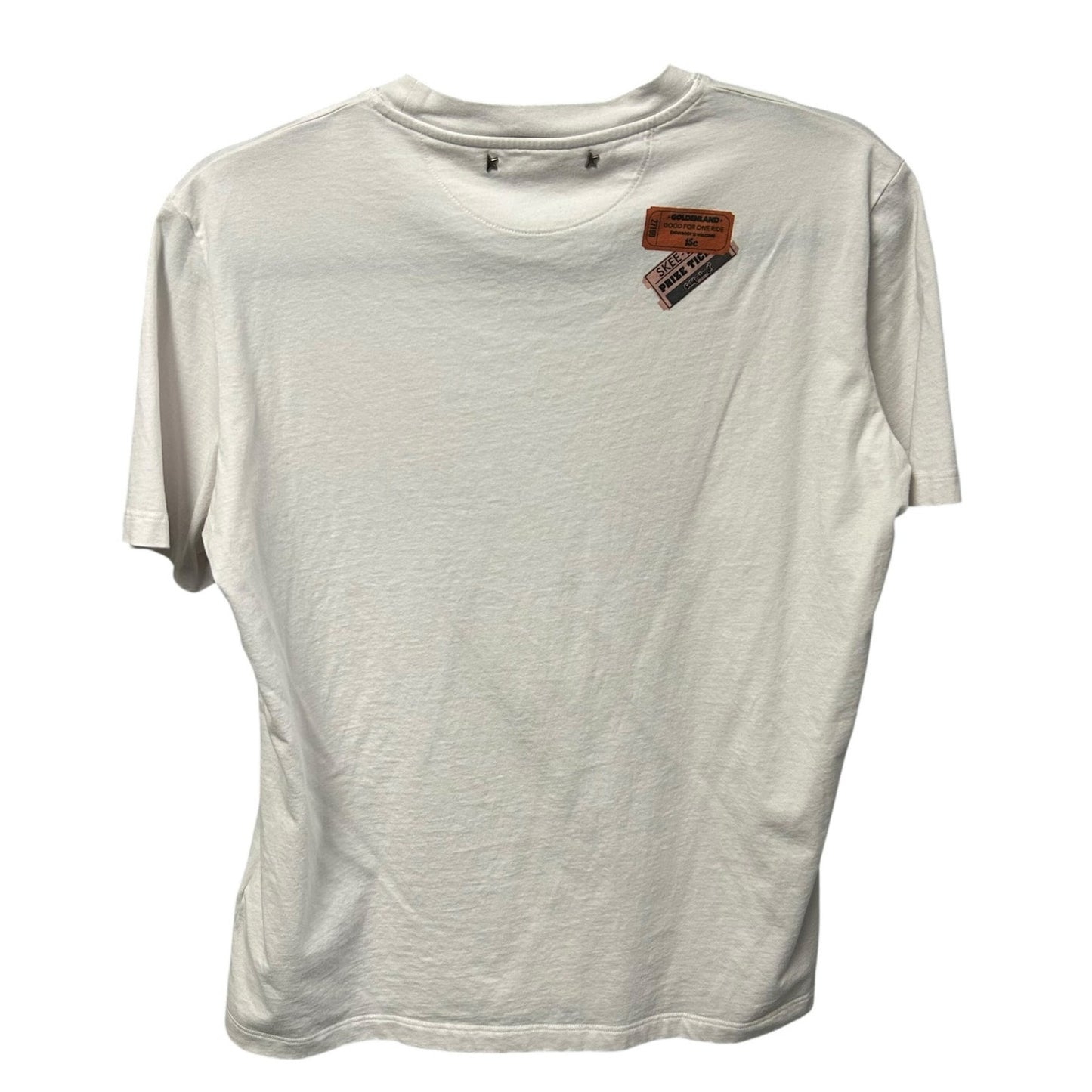 Golden Goose Goldenland Florida Ticket Graphic Short Sleeve Tee Womens Small