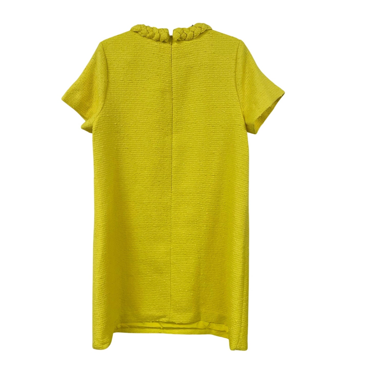 NWT Tuckernuck Crocus Petal Tweed Jackie Dress in Limocello Yellow Womens Large