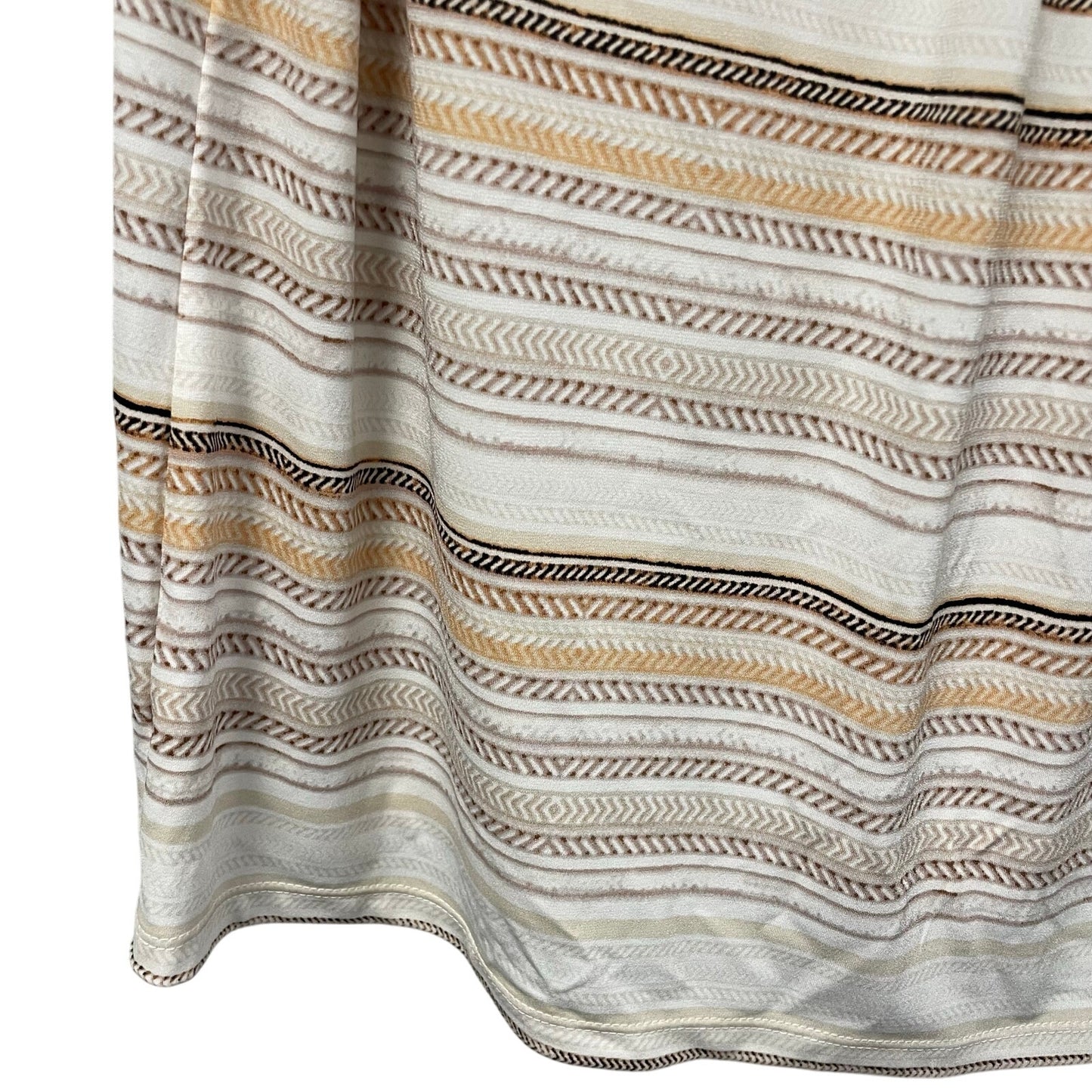Calvin Klein Neutral Striped Sleeveless Top Womens Plus Size 1X