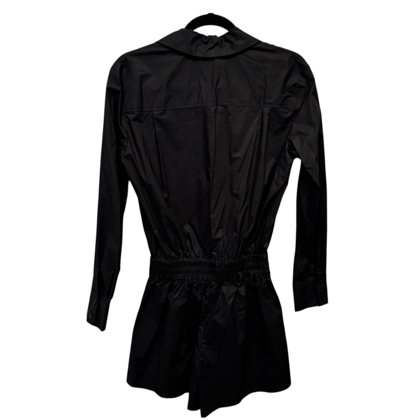 NWT Sundays Black Long Sleeve Button Down Cotton Lottie Romper Womens X-Small