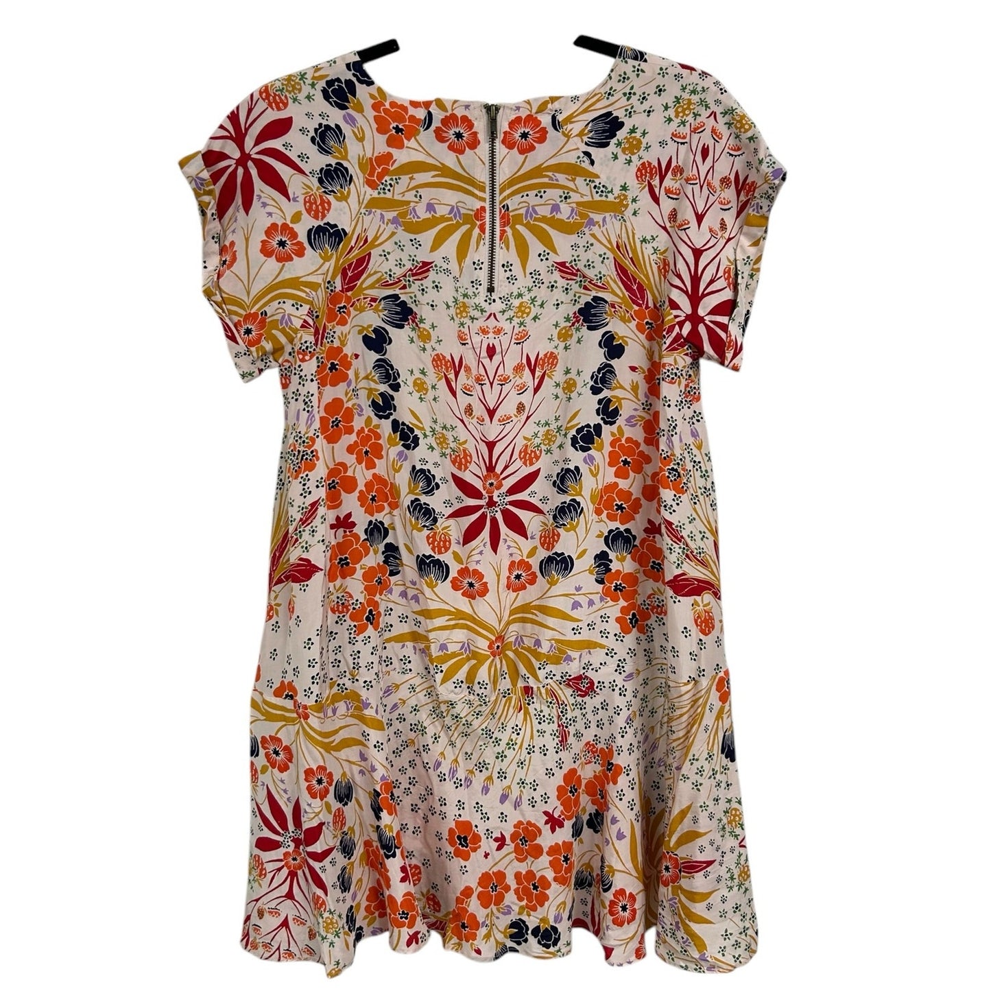 Free People Multicolor Floral Print Strawberry Fields Mini Dress Womens XS