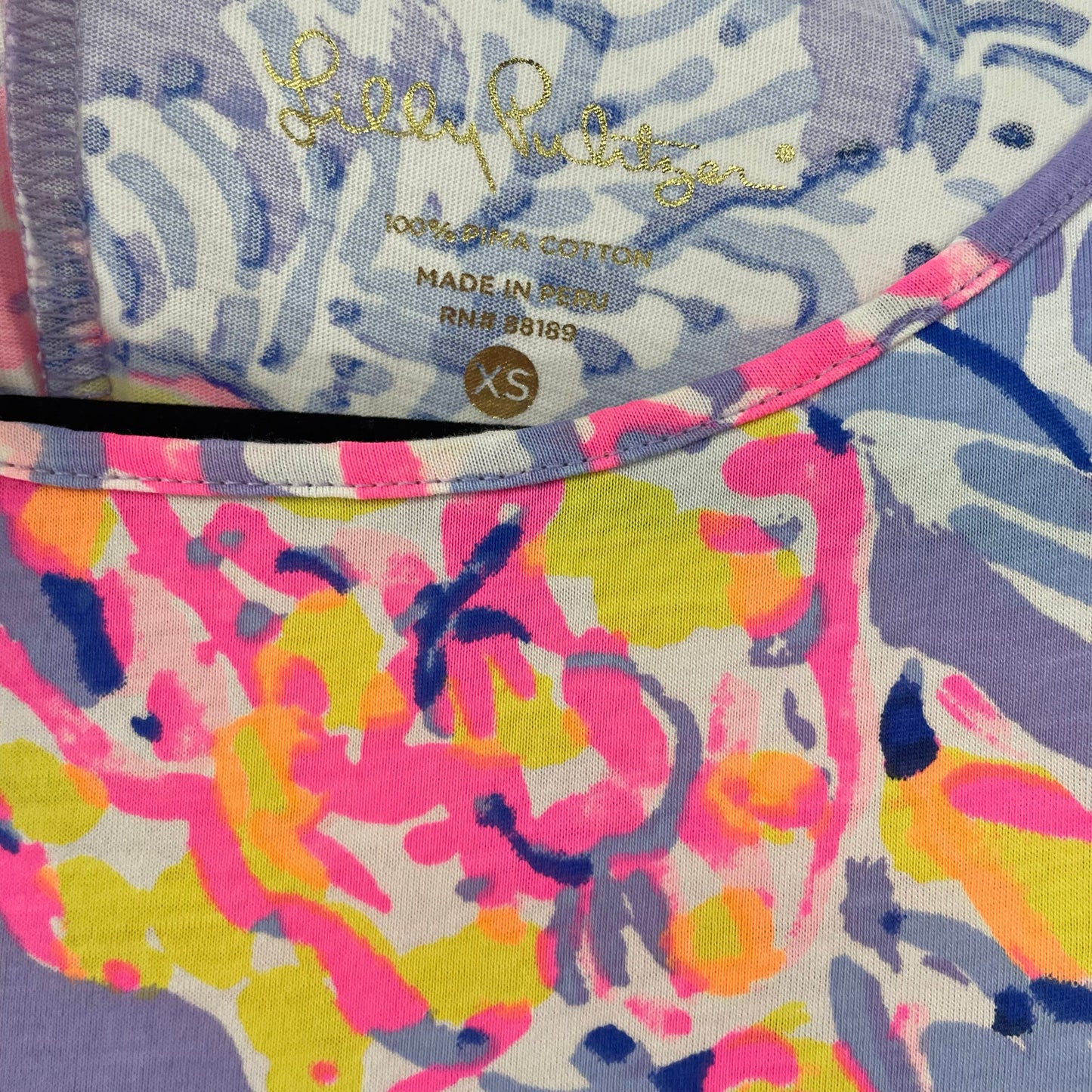 Lilly Pulitzer Marlowe Dress So Snappy Lilao Verben Purple Print Womens XS