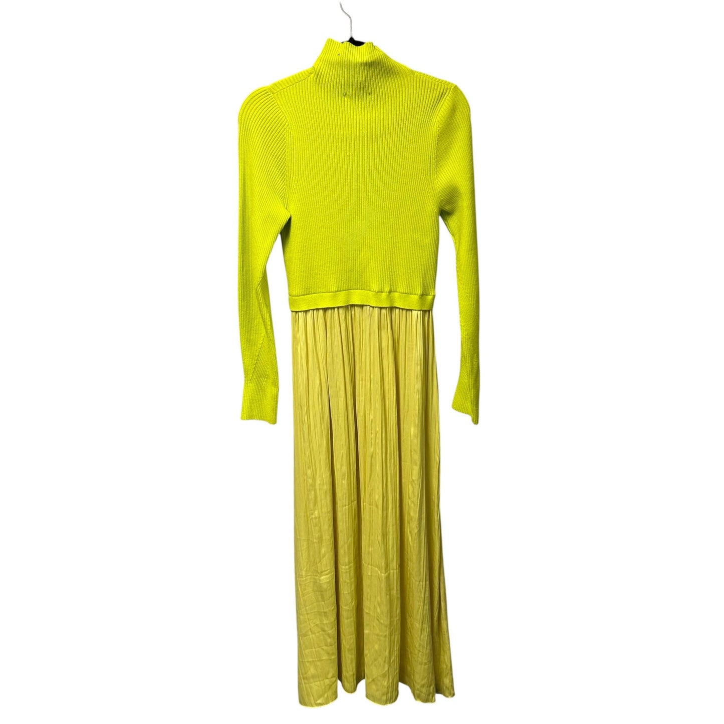 by Anthropologie Yellow The Thea Long-Sleeve Twofer Maxi Dress Womens Large