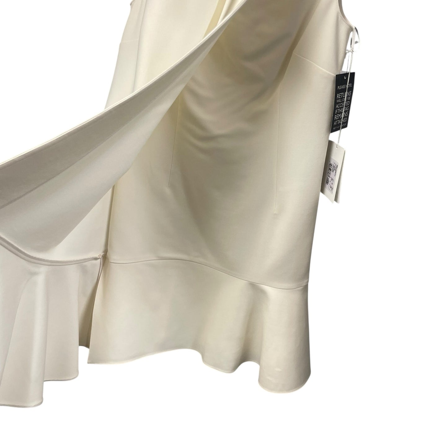 NWT Valentino Sleeveless Bow Neck Tie Shift Dress Cream Womens 38 / US 2