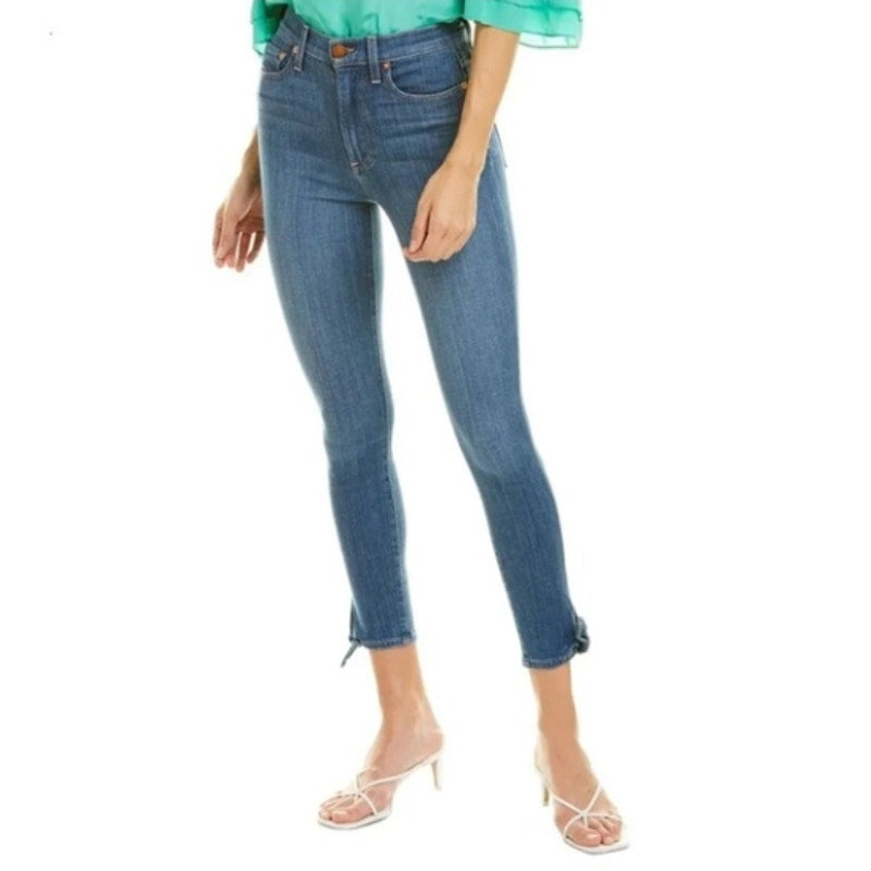 Alice + Olivia Jeans Heart and Soul Good High Rise Ankle Tie Jeans Womens 28