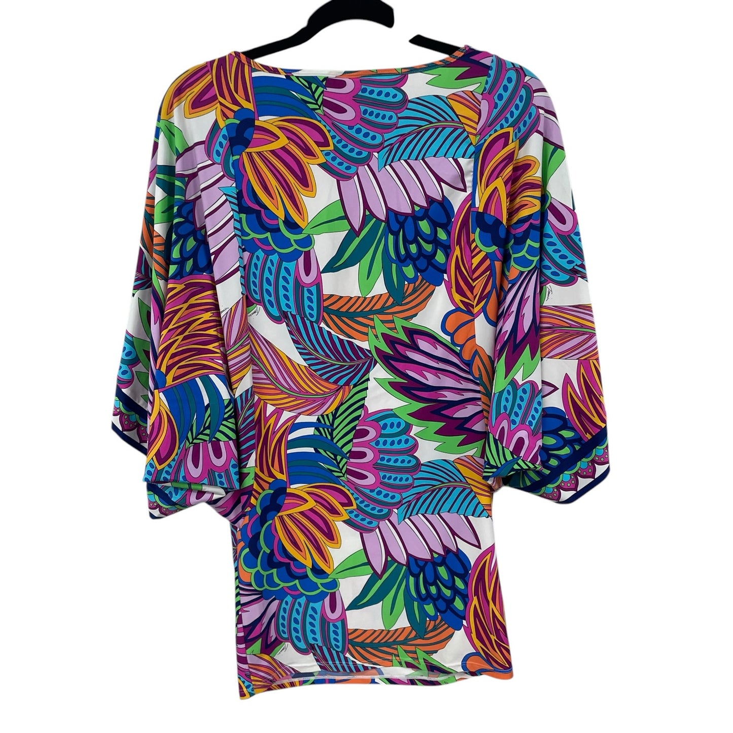Trina Turk Paradise Plume Swim Dress Cover Up Tunic Dress Multicolor Size Small