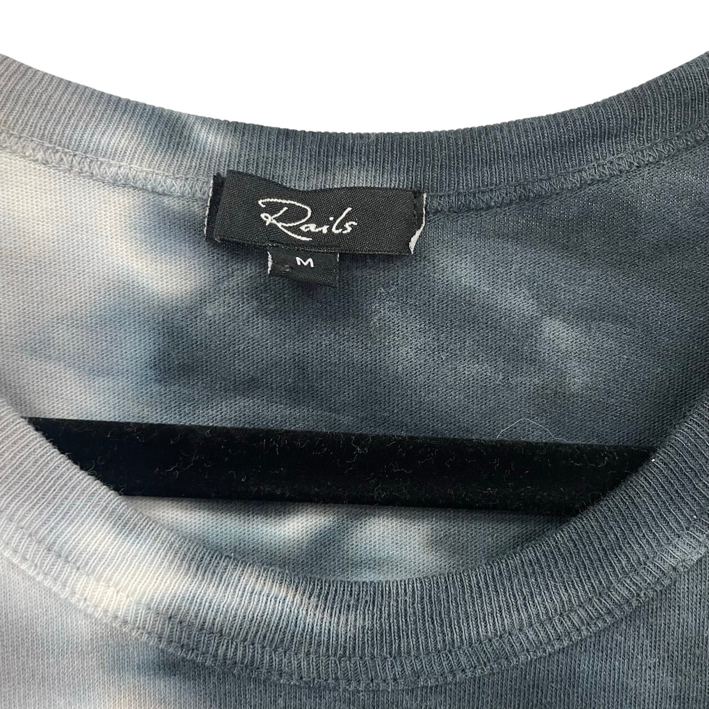 Rails The Tank Dress Black Navy Dip Dye Midi Length Womens Medium