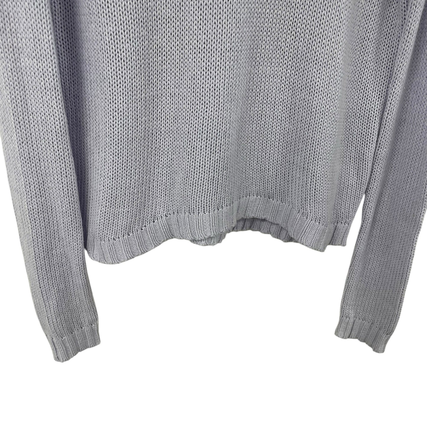 Vintage Havana Lavender White Salty Knit Hoodie Sweater Womens Small