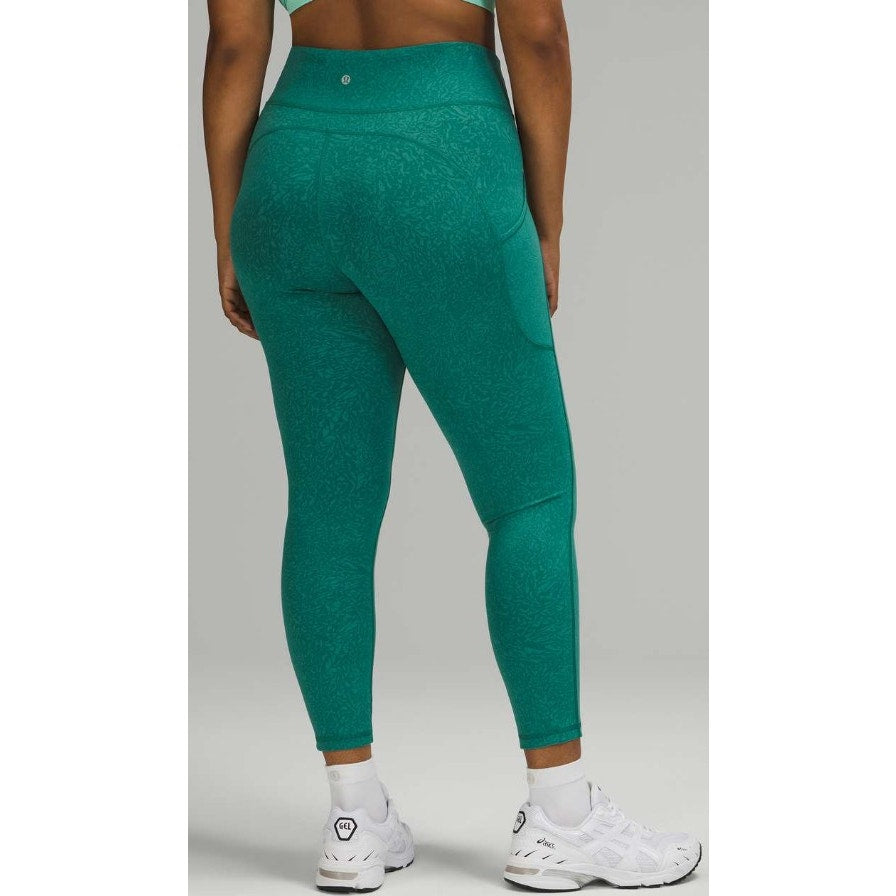 Lululemon Athletica Invigorate High Rise Tight 25" Crunch Teal Lagoon Womens 4