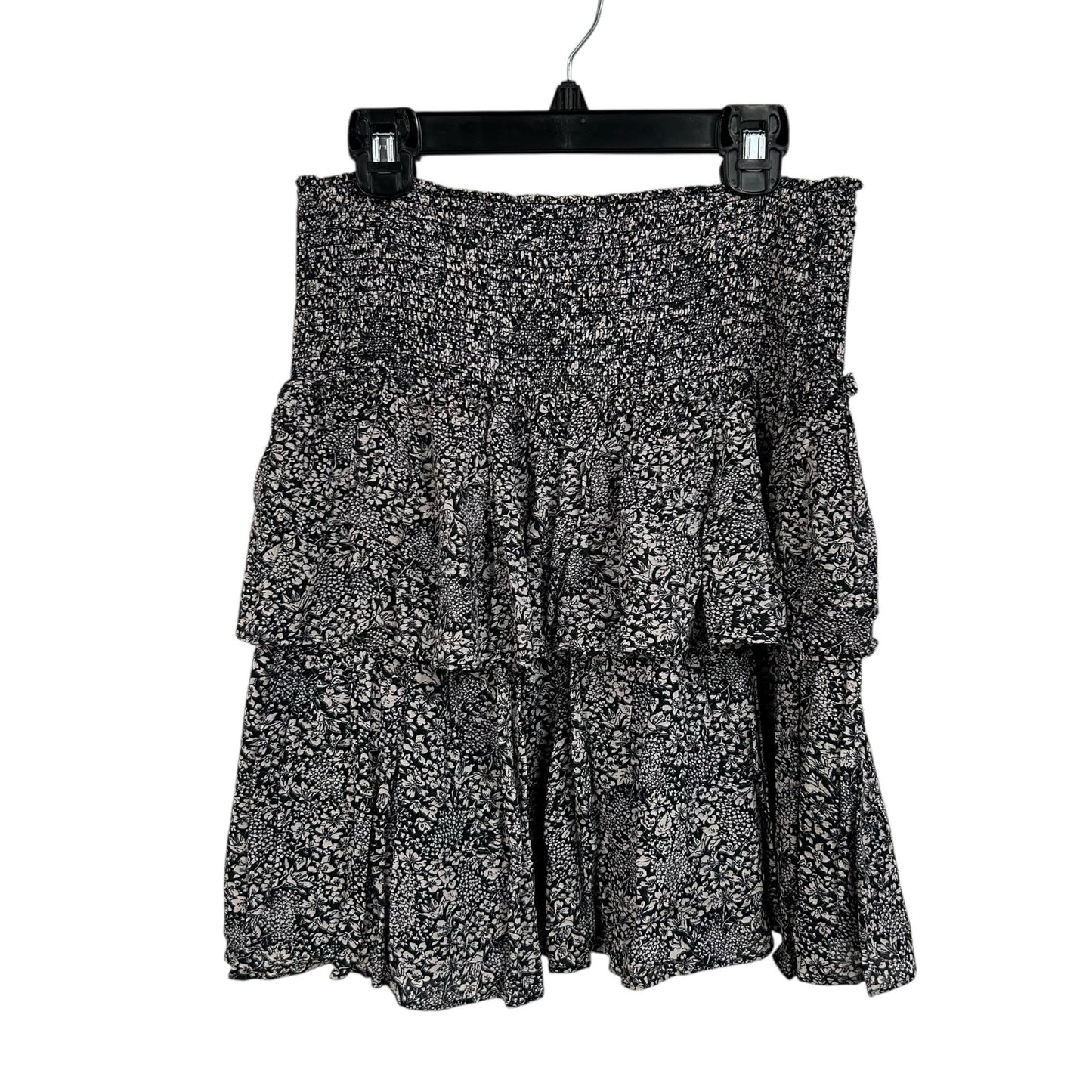 by Anthropologie Smocked Waist Jennalyn Tiered Pull On Mini Skirt Womens Small