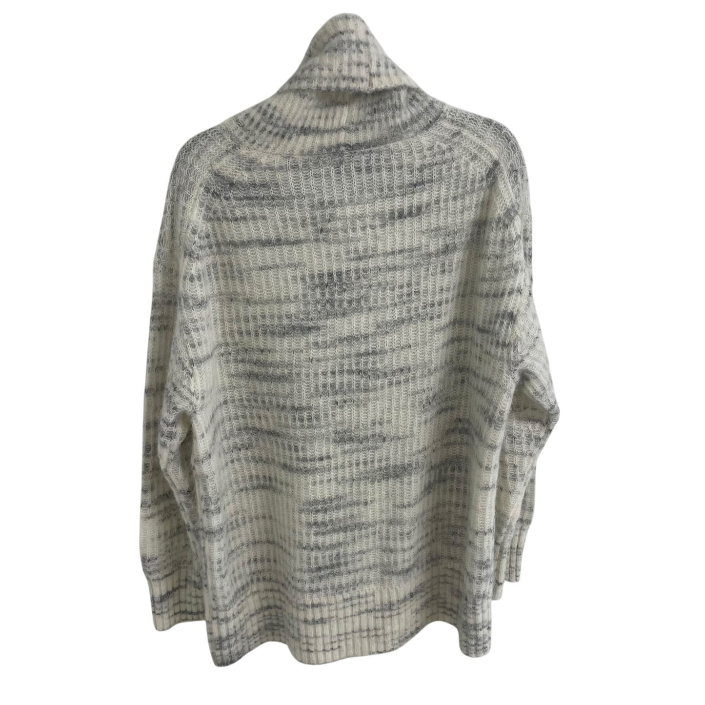 Everlane The Alpaca Wool Oversized Turtleneck Sweater Cream Gray Womens Large