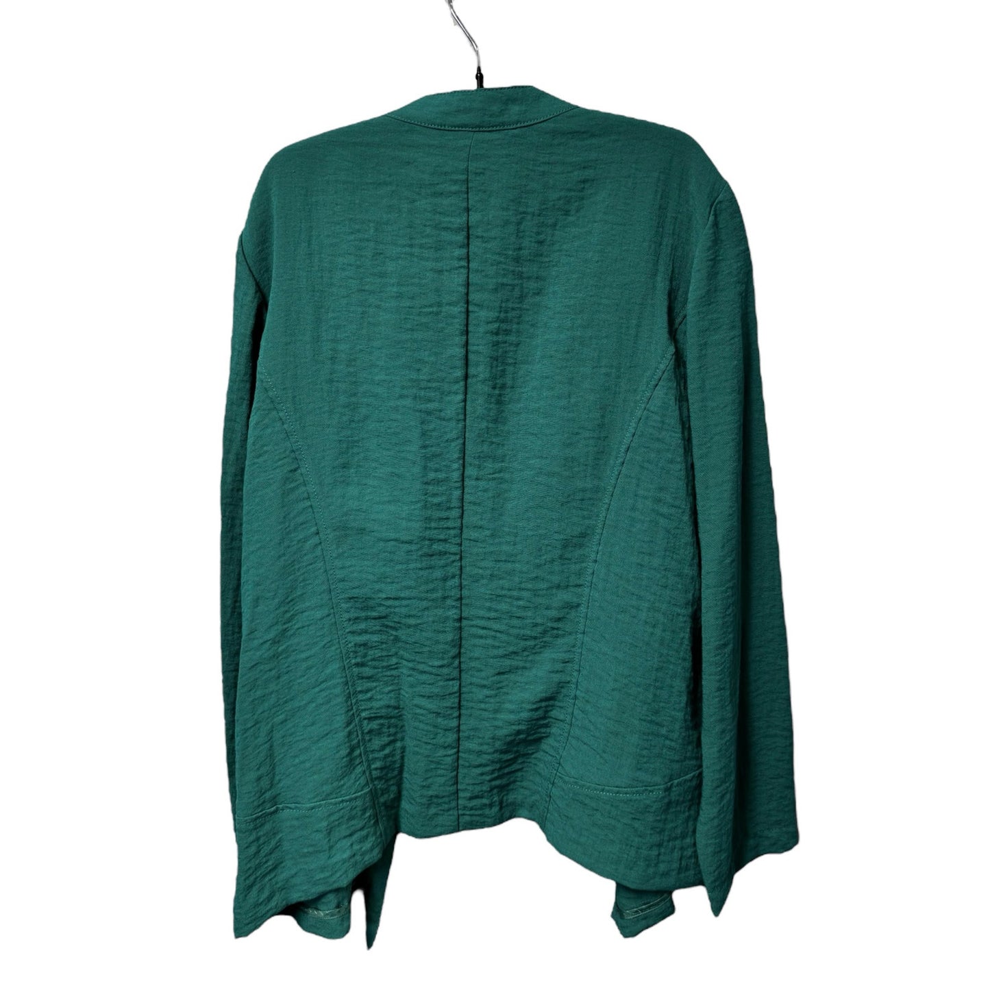 Chico's Green Long Sleeve Open Front Lightweight Blazer Jacket Womens X-Large