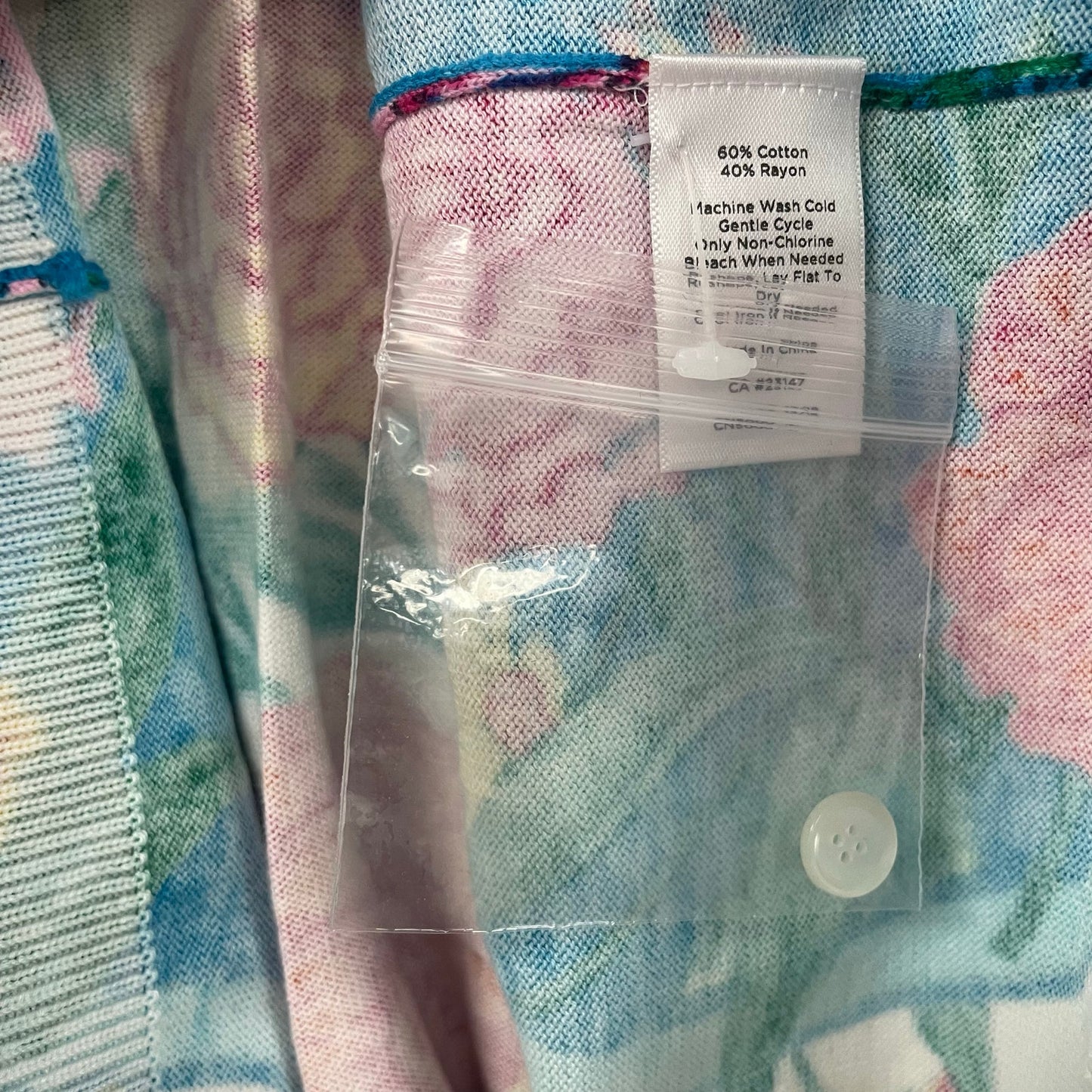 NWT Talbots Multicolor Floral Button Up Charming Cardigan in Blossom XS Petite