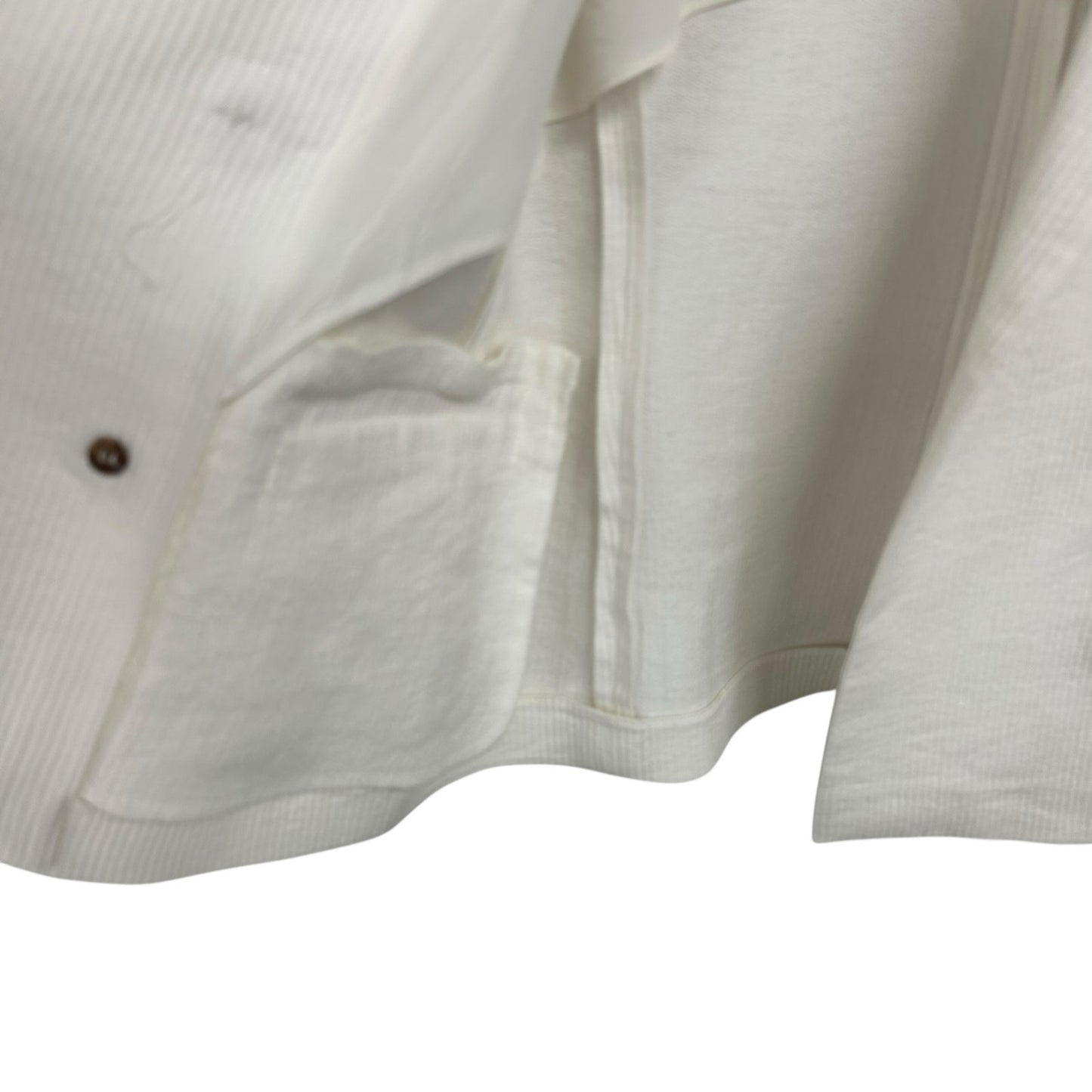 Brunello Cucinelli White Linen Blend Double Breasted Blazer Womens 38 / US 2