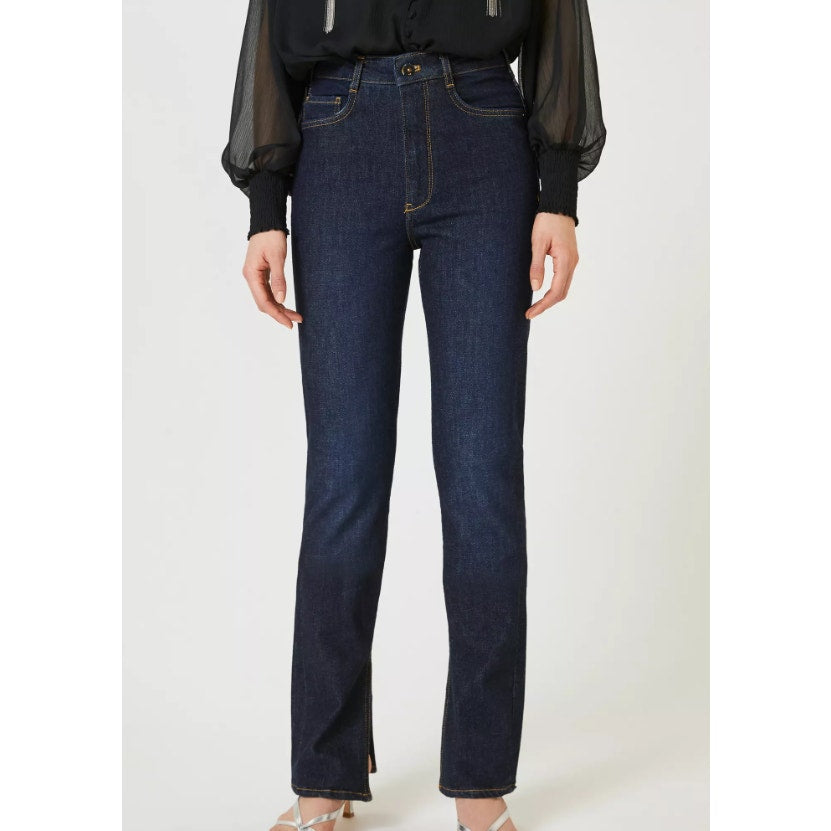 NWT Pilcro Ultra High Rise Five Pocket The Split Straight Denim Jeans Womens 26
