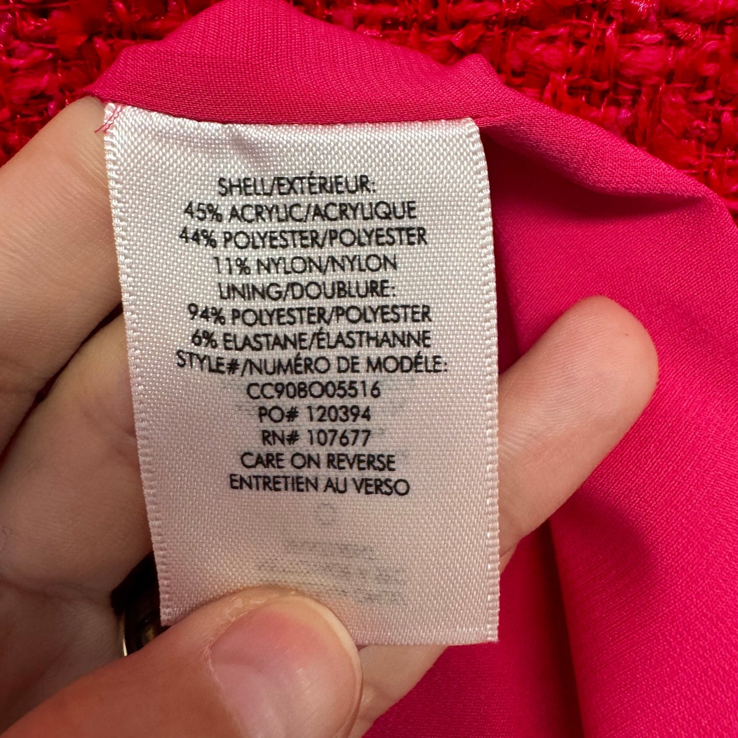 NWT Alice + Olivia Bright Pink Clyde Sleeveless A Line Mini Shift Dress Womens 2