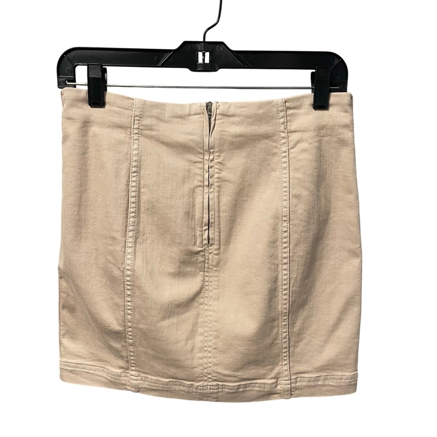 Free People Modern Femme Denim Mini Skirt Beige Womens 6