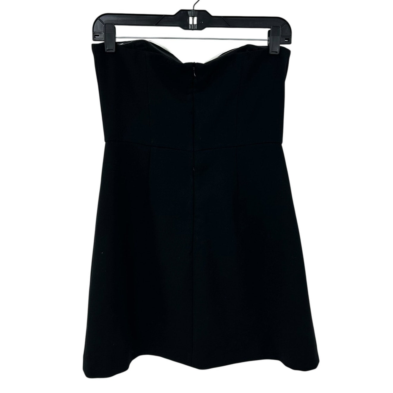 French Connection Black White Bow Front Strapless Mini Dress Womens US 4