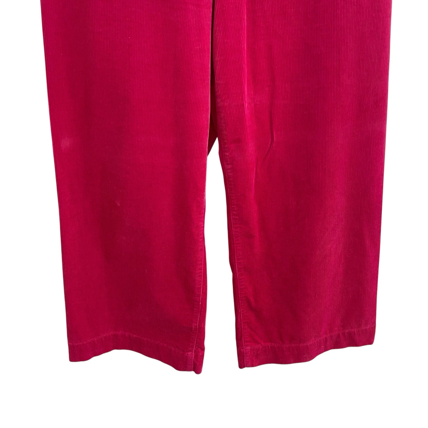 Anthropologie Maeve The Colette Corduroy Cropped Wide Leg Pant Pink Womens 30