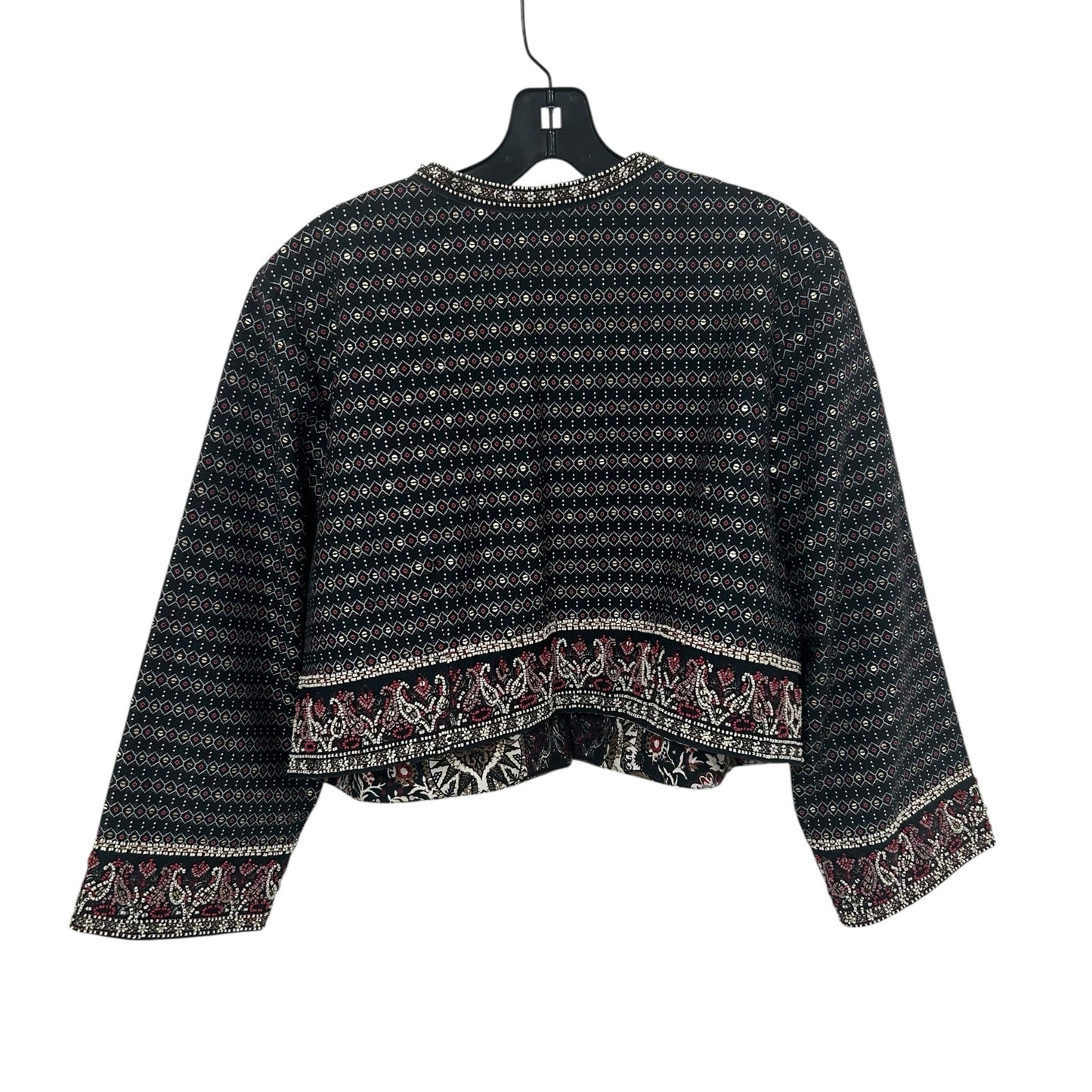 Soft Surroundings Mandala Bolero Beaded Clasp Front Cropped Jacket Womens Large
