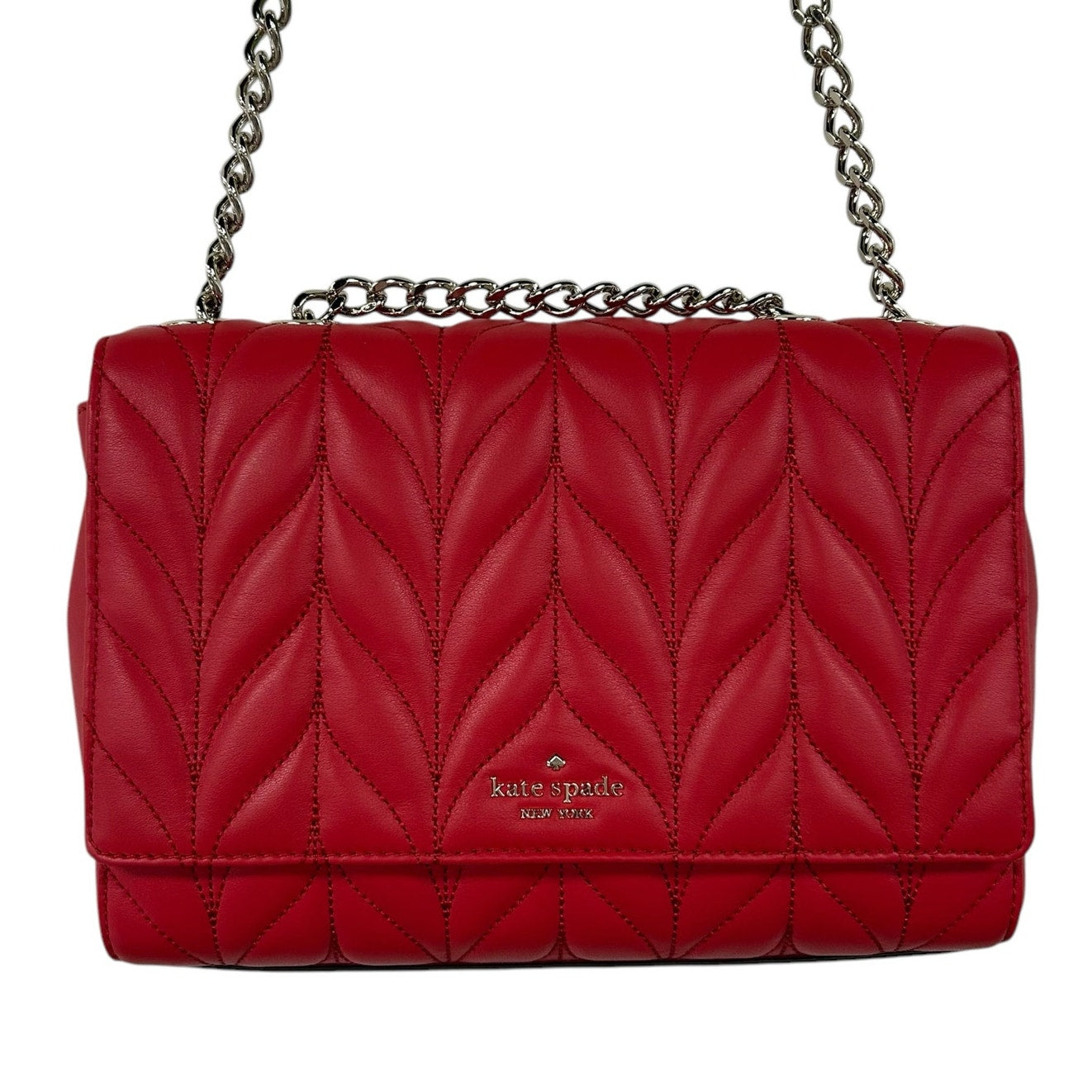 NWT Kate Spade Hot Chili Red Briar Lane Quilted Emelyn Shoulder Bag