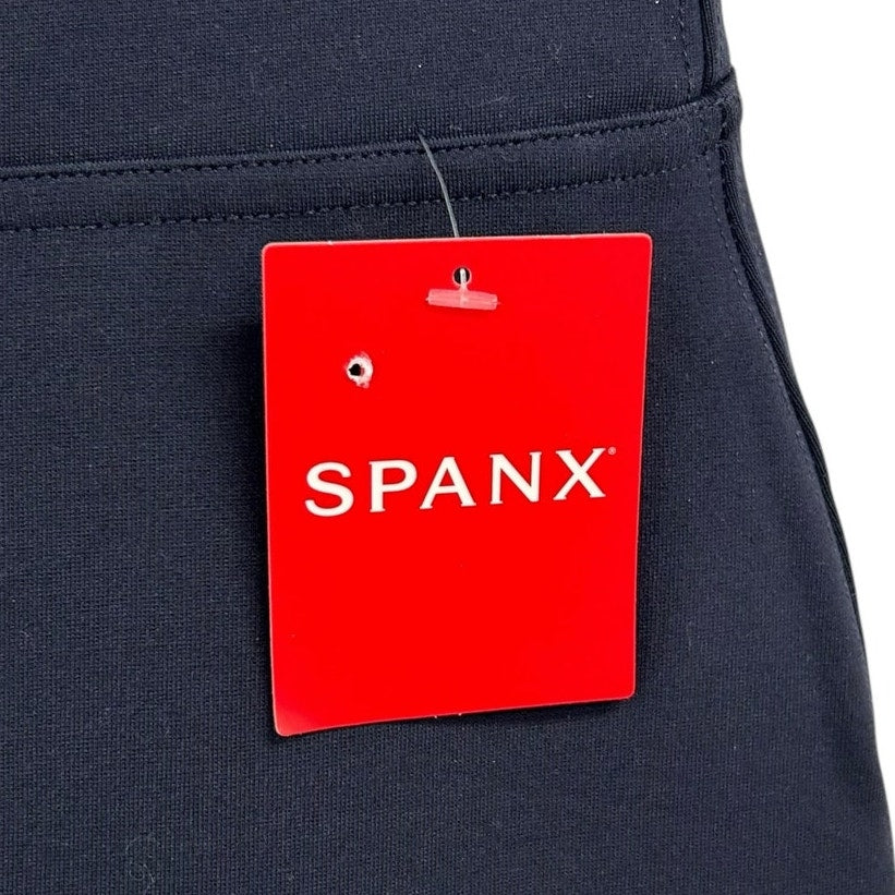 NWT Spanx Classic Navy Blue Ponte Ankle Pull On Leggings Womens Small