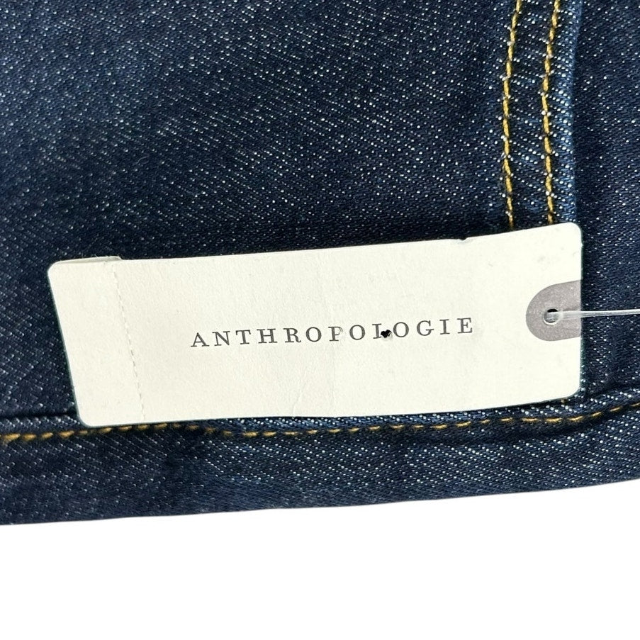 NWT Pilcro Ultra High Rise Five Pocket The Split Straight Denim Jeans Womens 26