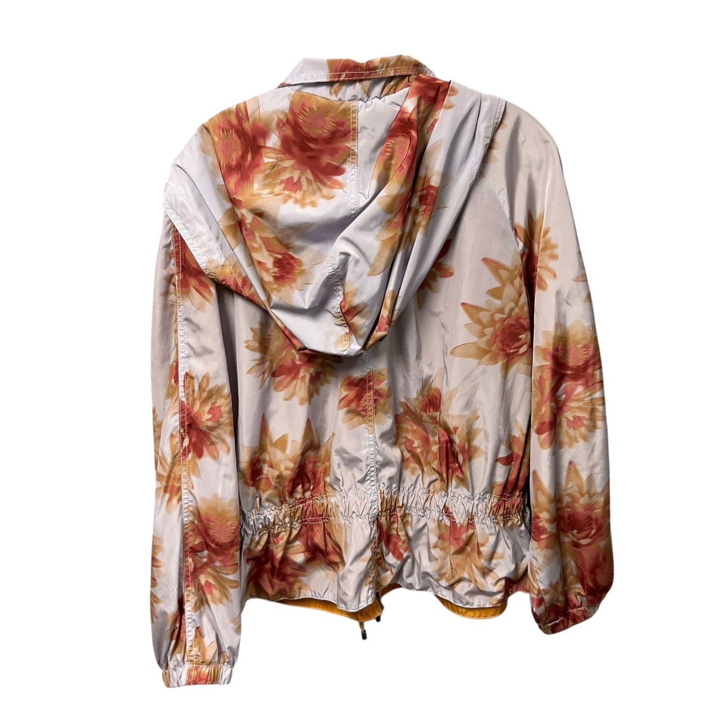 Hei Hei Purple Floral Print Alden Front Full Zip Hooded Jacket Womens Medium