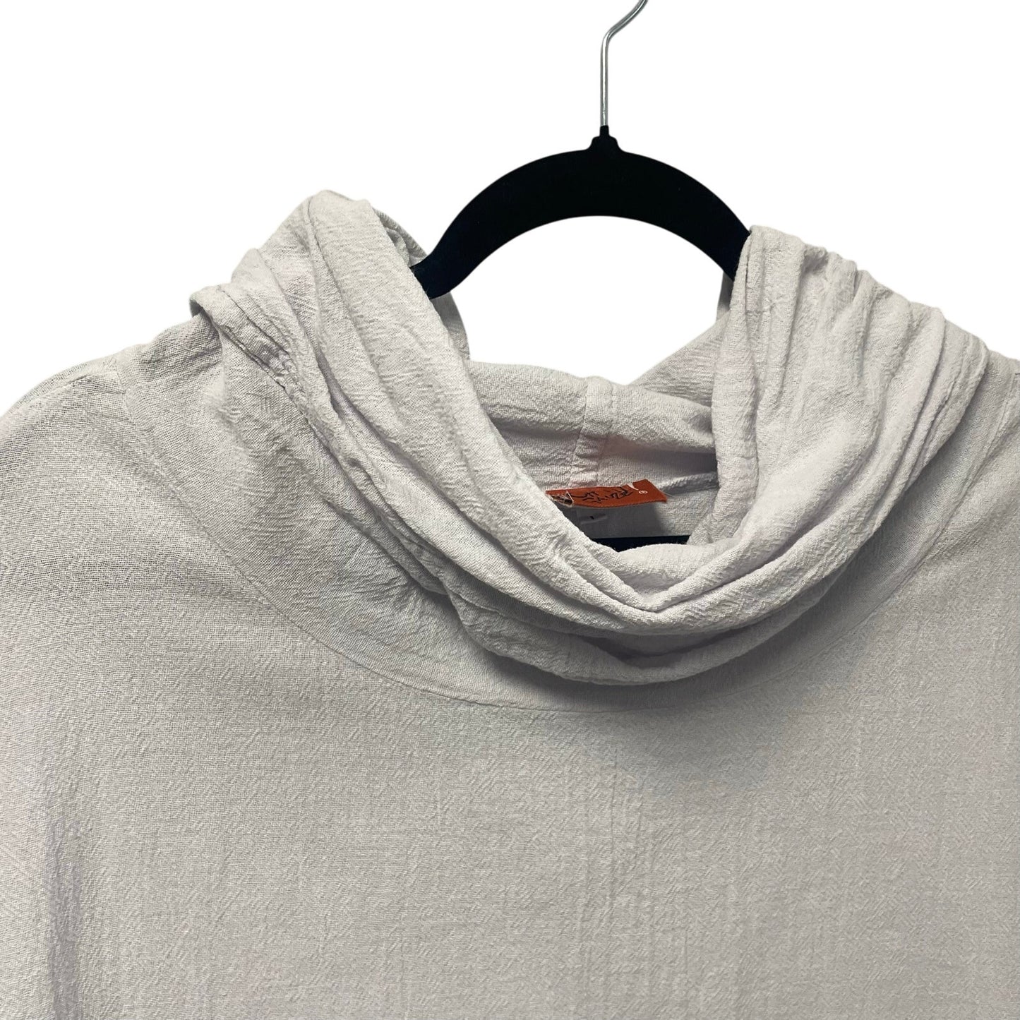 Oh My Gauze Lavender Sleeveless Cowl Neck Hooded Cotton Top US Small / Medium