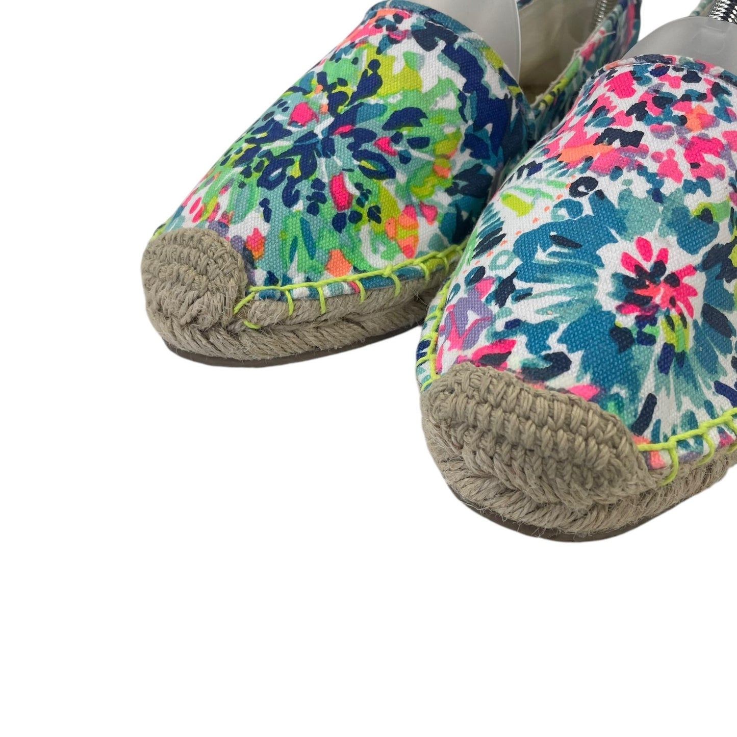 Lilly Pulitzer Lia Espadrille Flats in Multicolor Dive In Pattern Womens 10