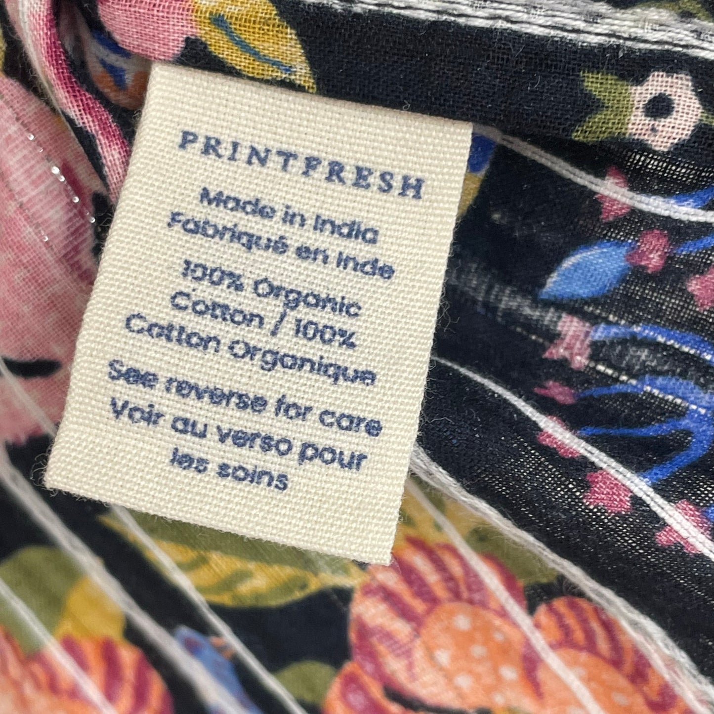 Printfresh Opening Day Patchwork Floral Multicolor Animal Print Top Womens XS