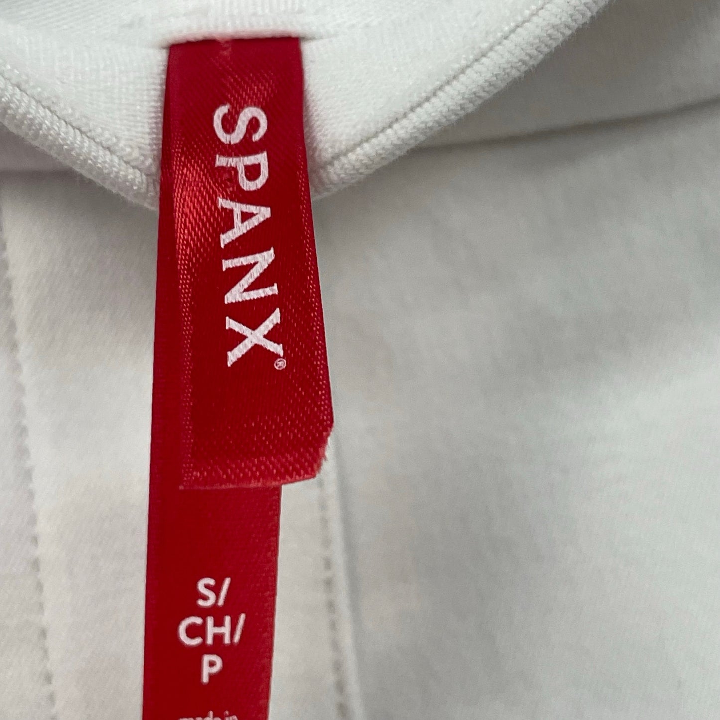 Spanx Pull On White Denim Ankle Length Pants Womens Size Small