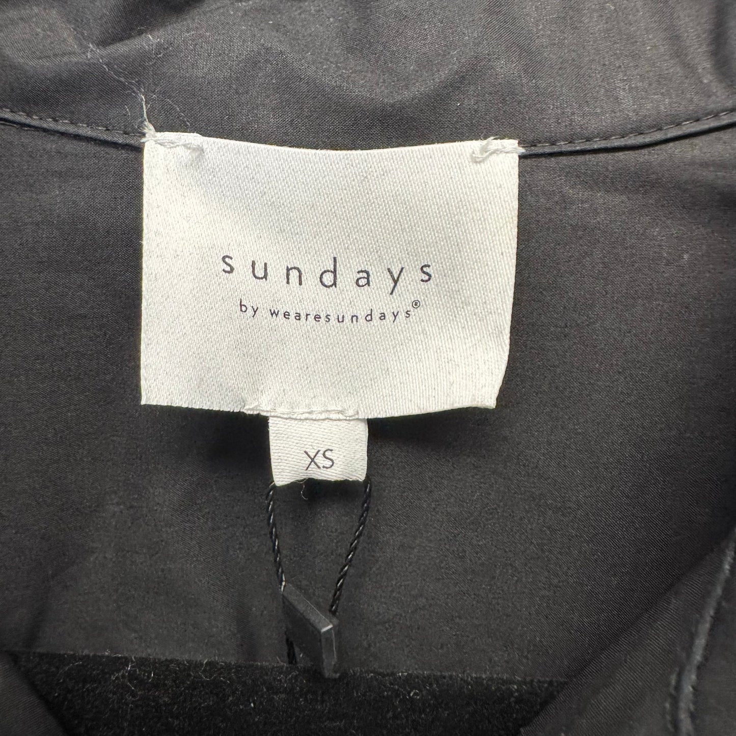 NWT Sundays Black Long Sleeve Button Down Cotton Lottie Romper Womens X-Small