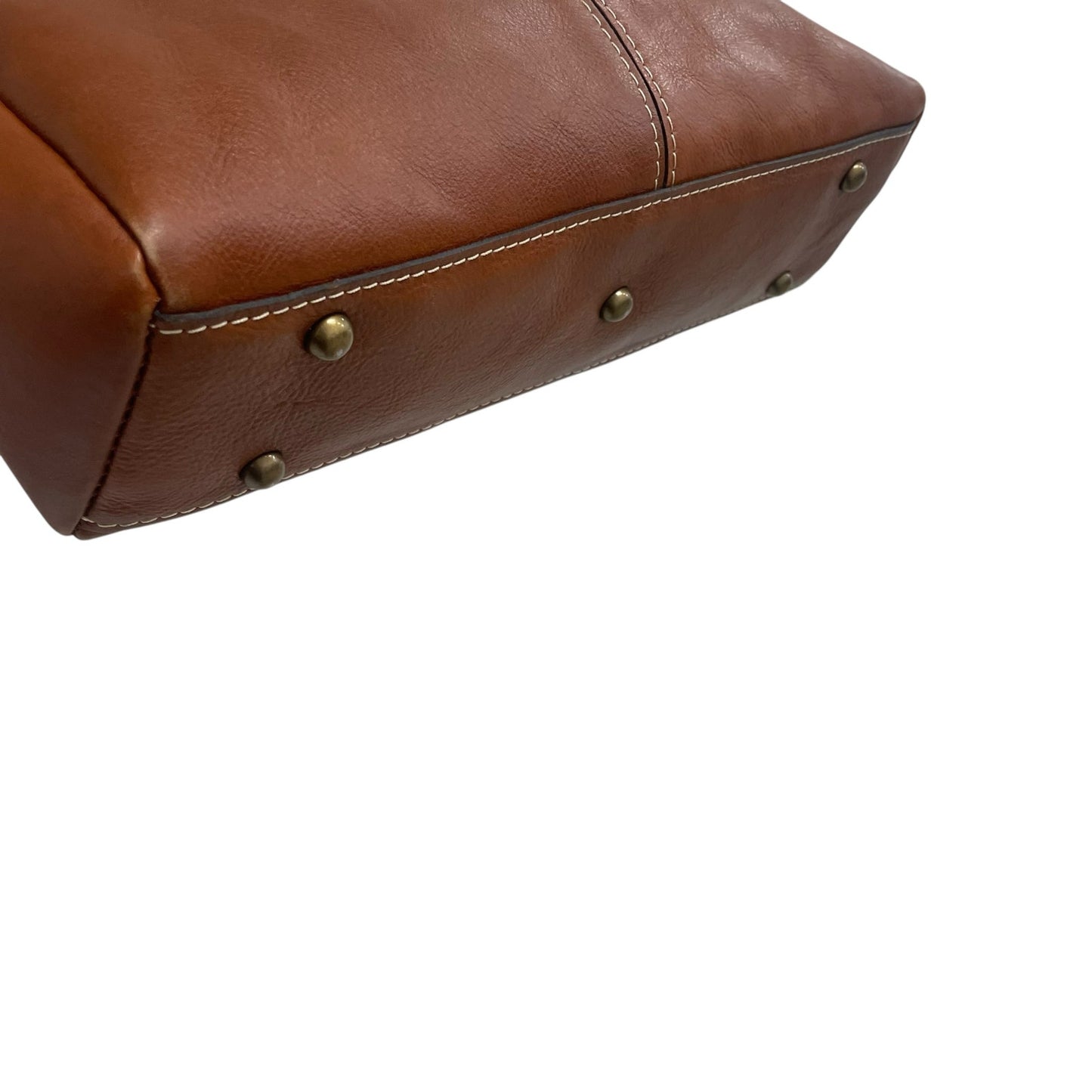 Patricia Nash Heritage Collection Poppy Tote Tan Leather AS IS