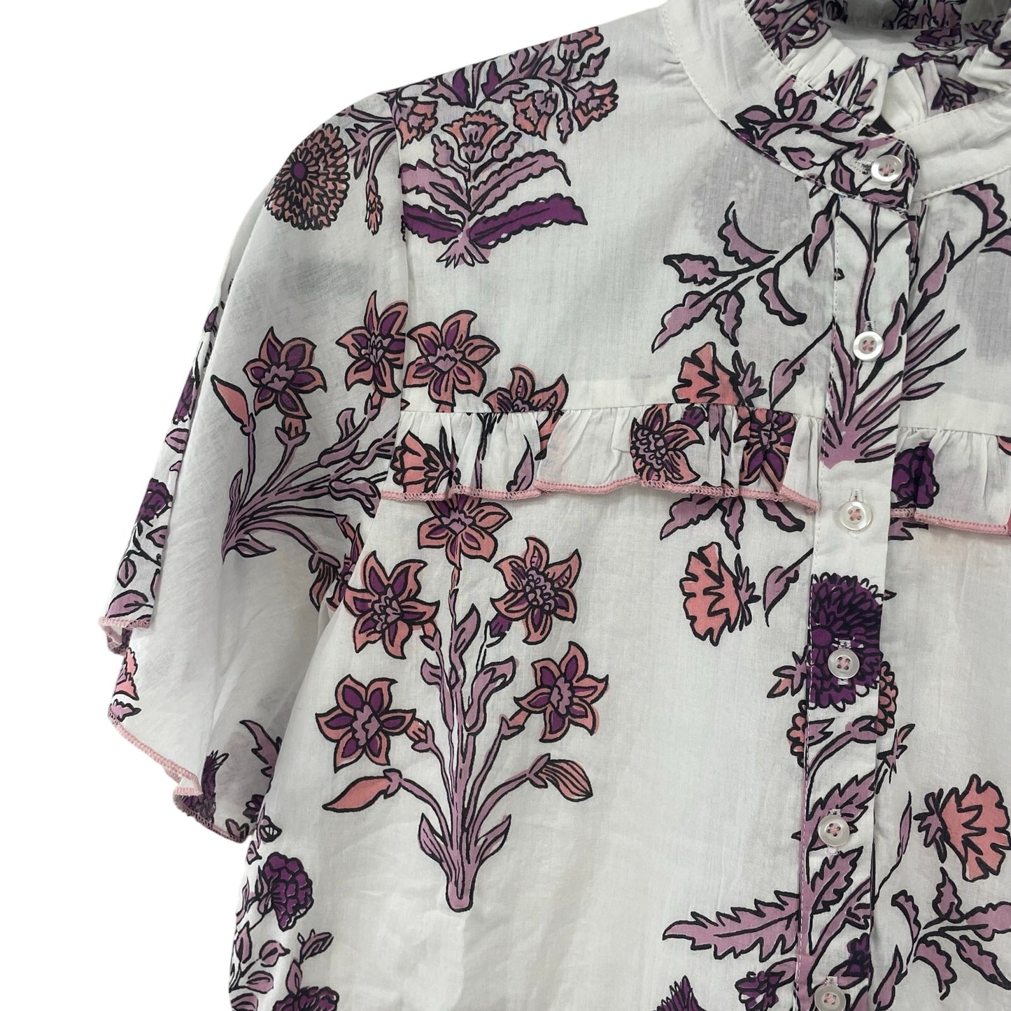 NWT Ro’s Garden Vibeka Short Dress Olympia Pink Purple Floral Womens XS