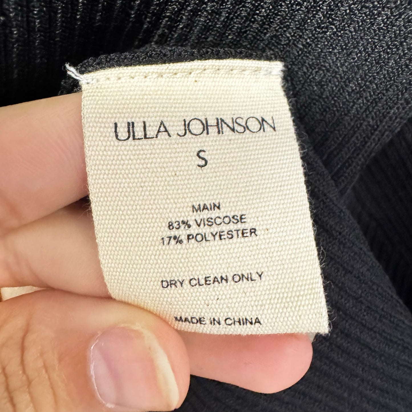NWT Ulla Johnson Black Sleeveless Crossover Keyhole Fiora Maxi Dress Women Small