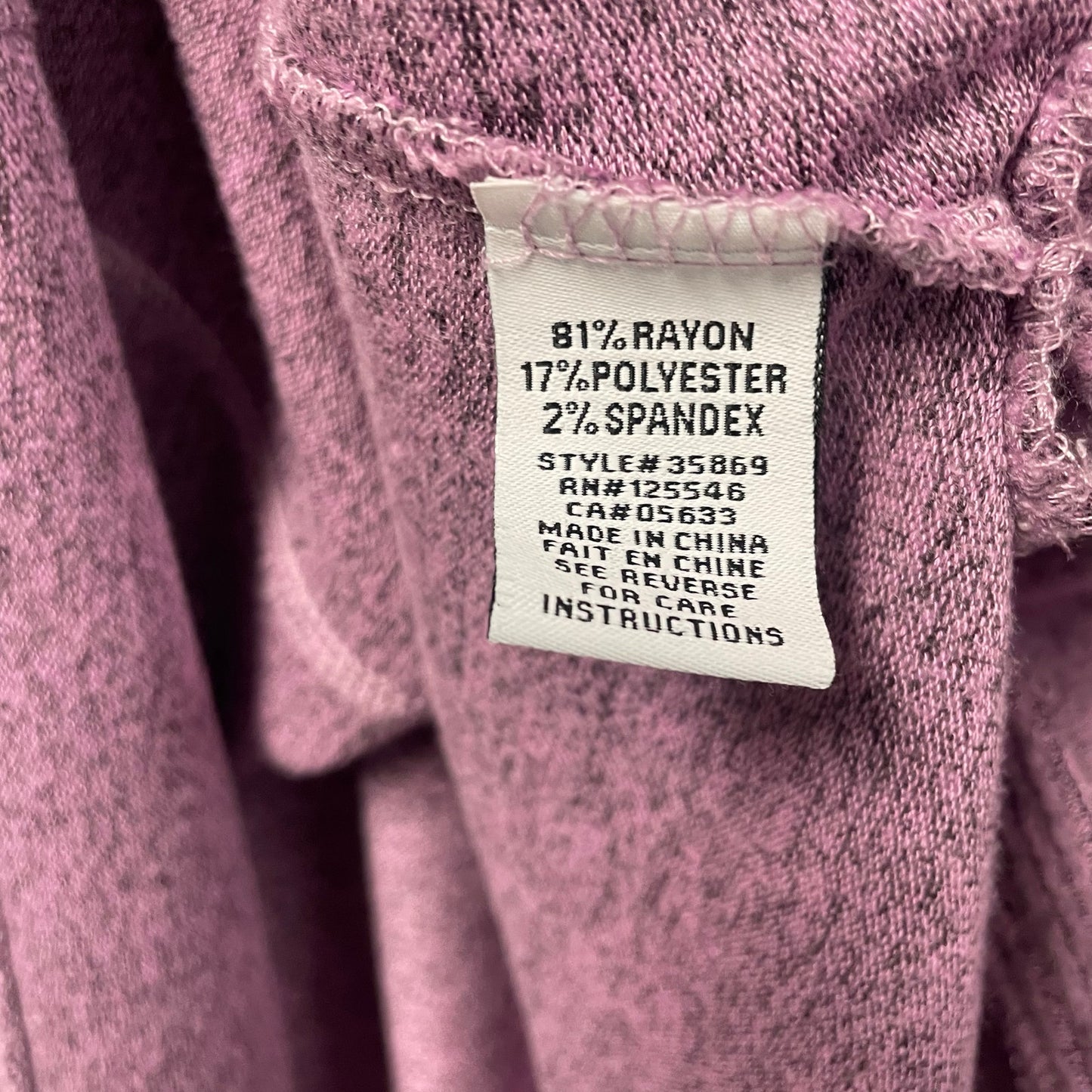 Habitat Clothes To Live In Light Purple Heathered Knit Pullover Sweater Size XS