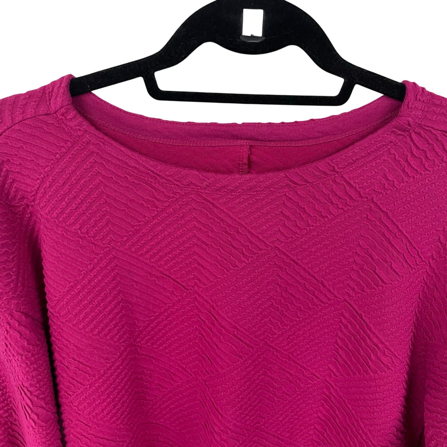 NWT Anthropologie Maeve Dark Pink Textured Mikayla Peplum Top Womens Size XS