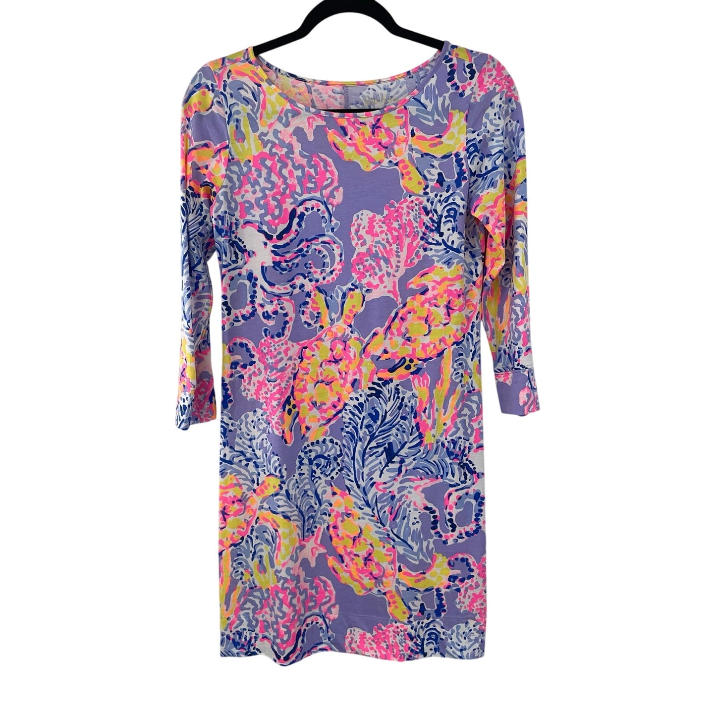 Lilly Pulitzer Marlowe Dress So Snappy Lilao Verben Purple Print Womens XS