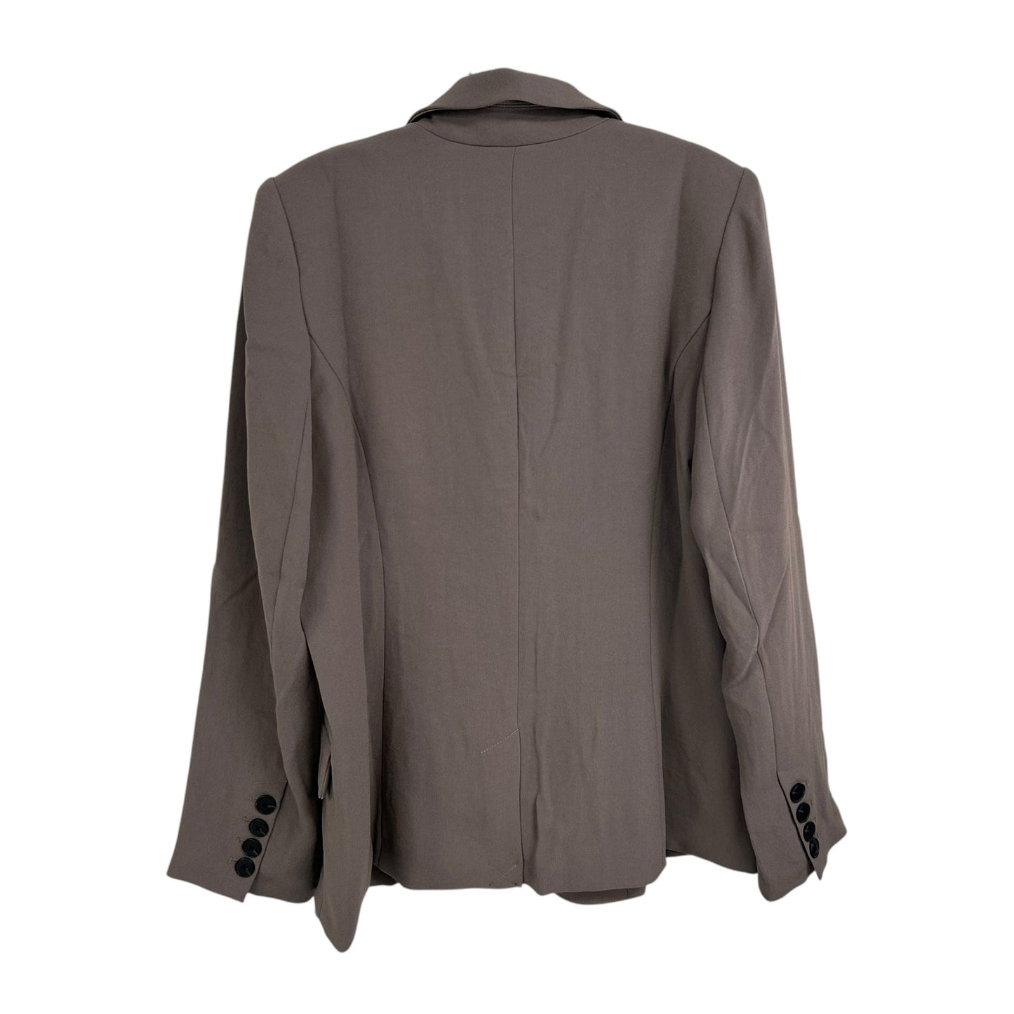 NWT Spanx Smoke Carefree Crepe Satin Back Blazer Jacket Womens Medium
