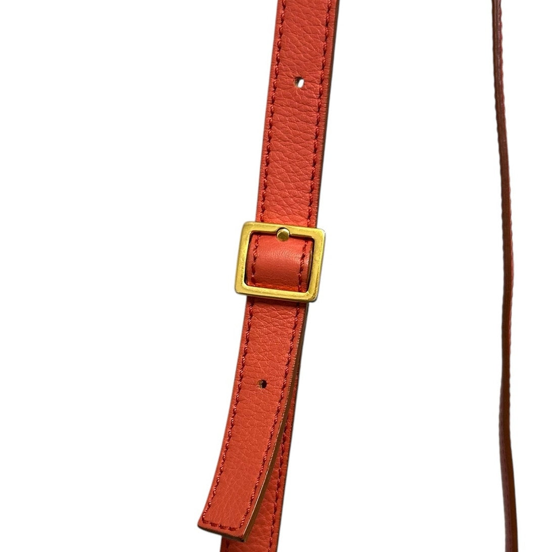 Chloe Burnt Orange Marcie Small Grained Leather Adjustable Strap Saddle Bag