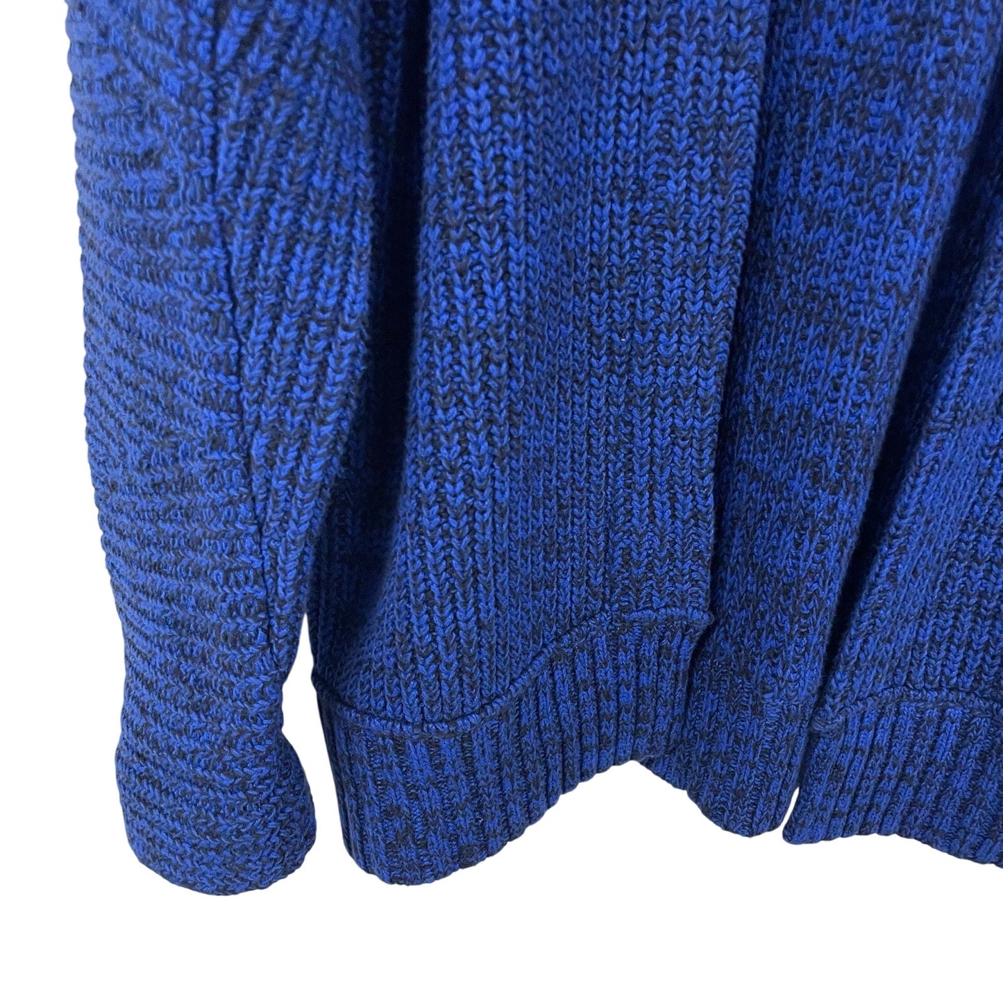 Free People Open Front High Hopes Cardigan Sweater Blue Black Knit Womens XS