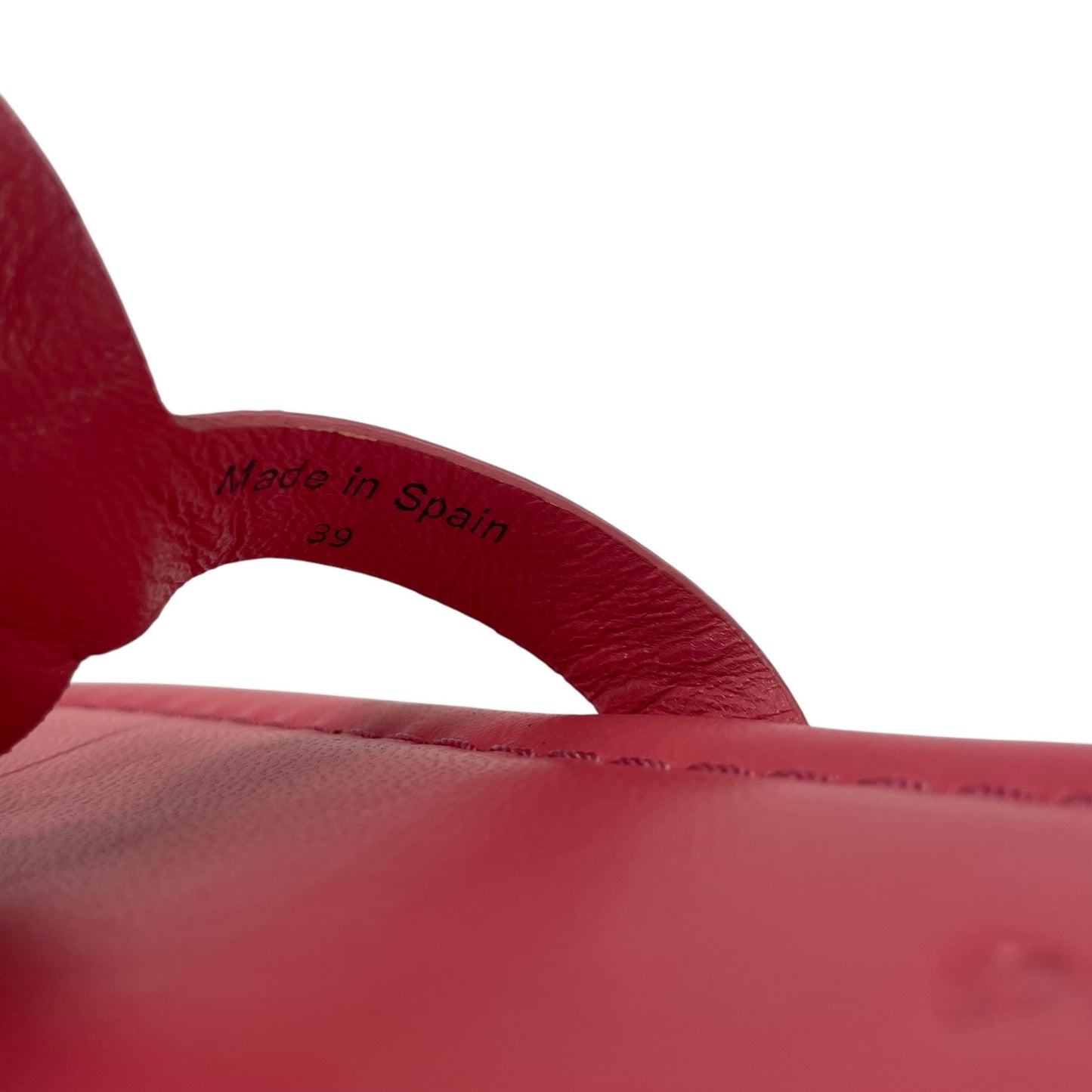See by Chloé Hana Thong Strap Sandals Coral Pink Leather Womens 39 / US 9