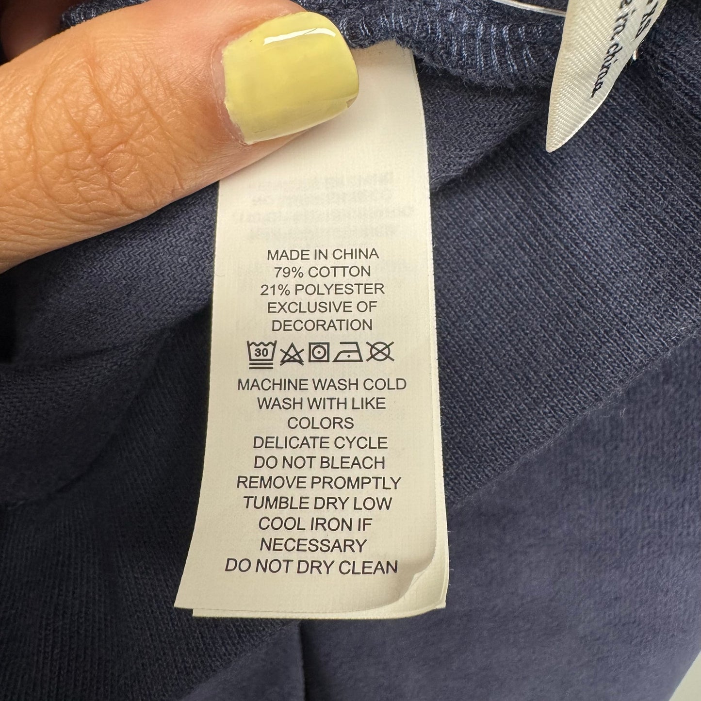 Broome Street X Kate Spade New York Rich Navy Velour Cotton Pants Womens X-Small