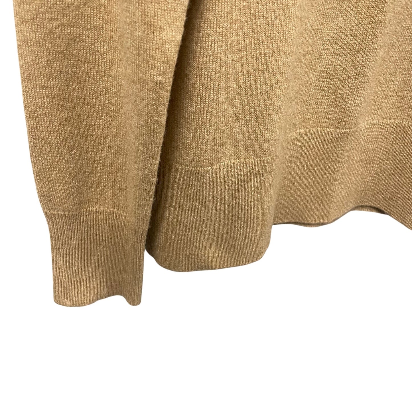 J. Crew 100% Cashmere Tan Crewneck Sweater Womens Size Small
