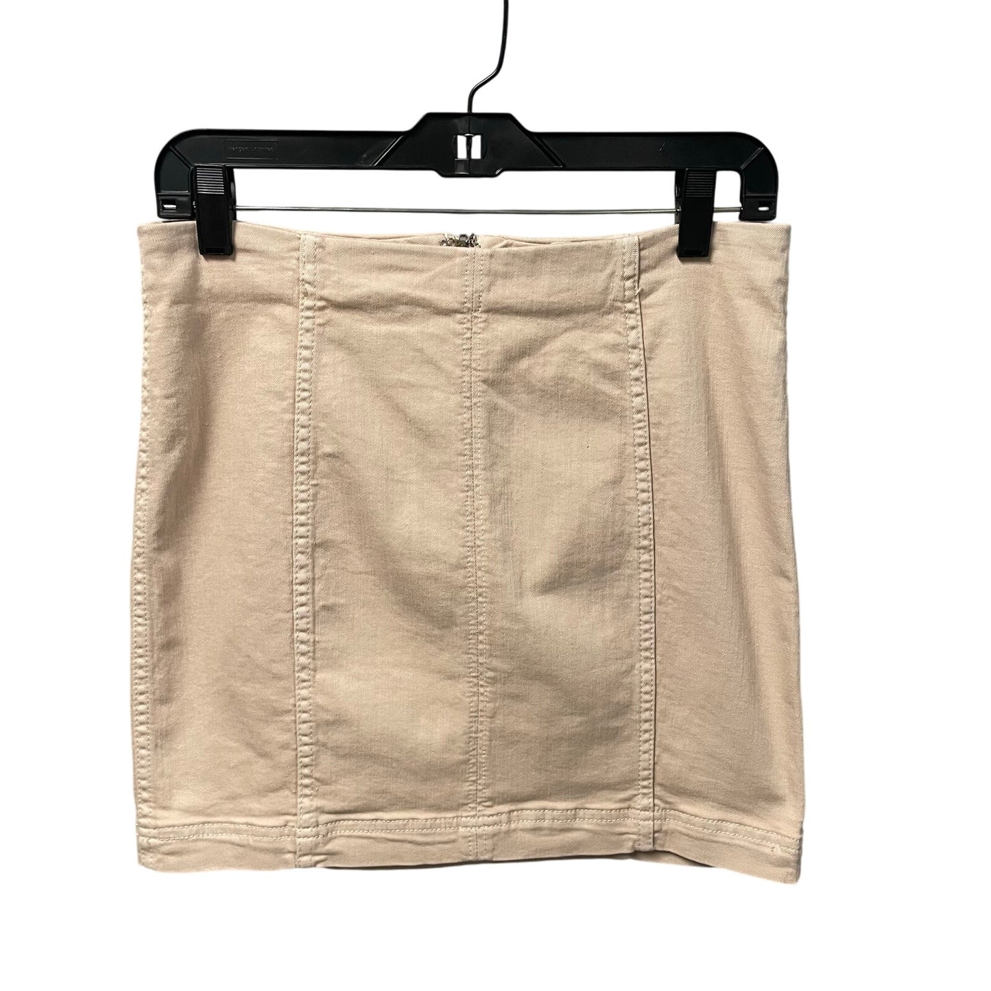 Free People Modern Femme Denim Mini Skirt Beige Womens 6