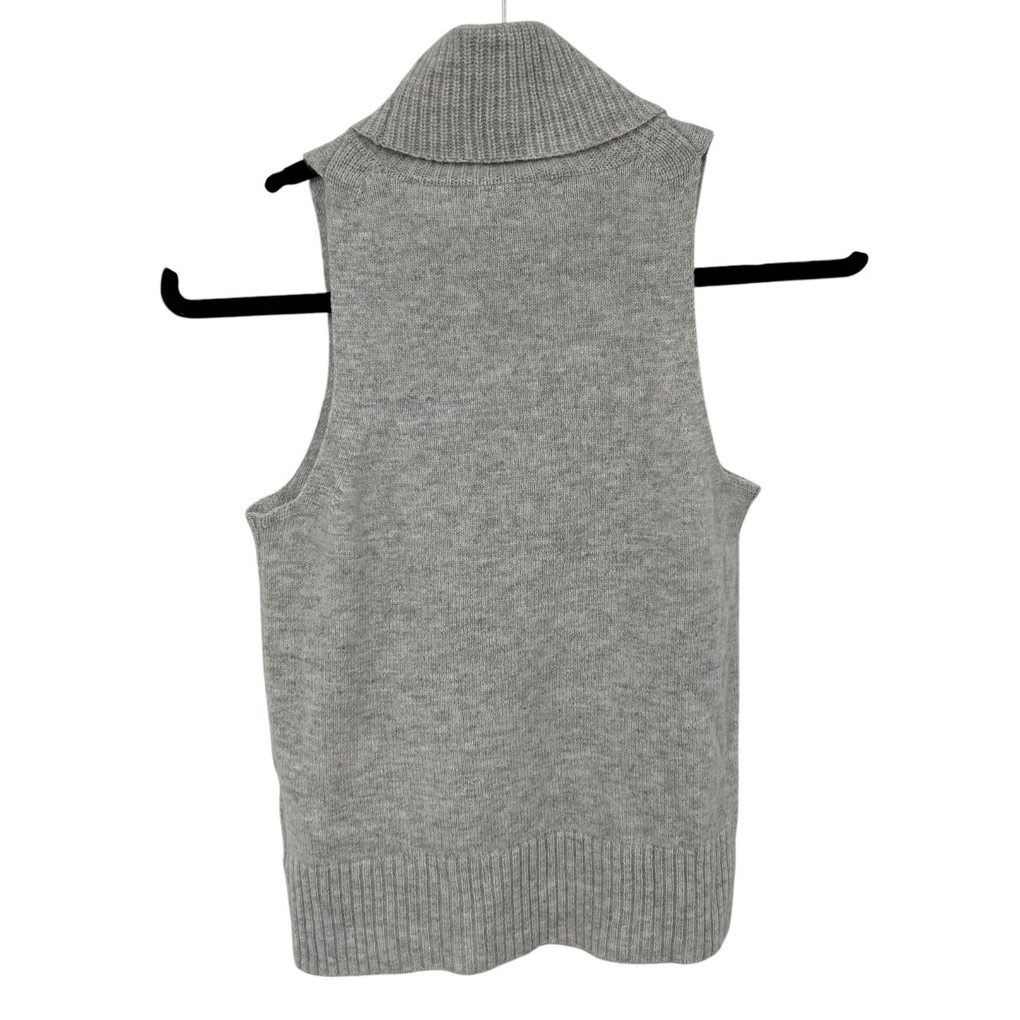 Madewell Heather Cloud Hallowell Turtleneck Wool Blend Sweater Tank Womens XS