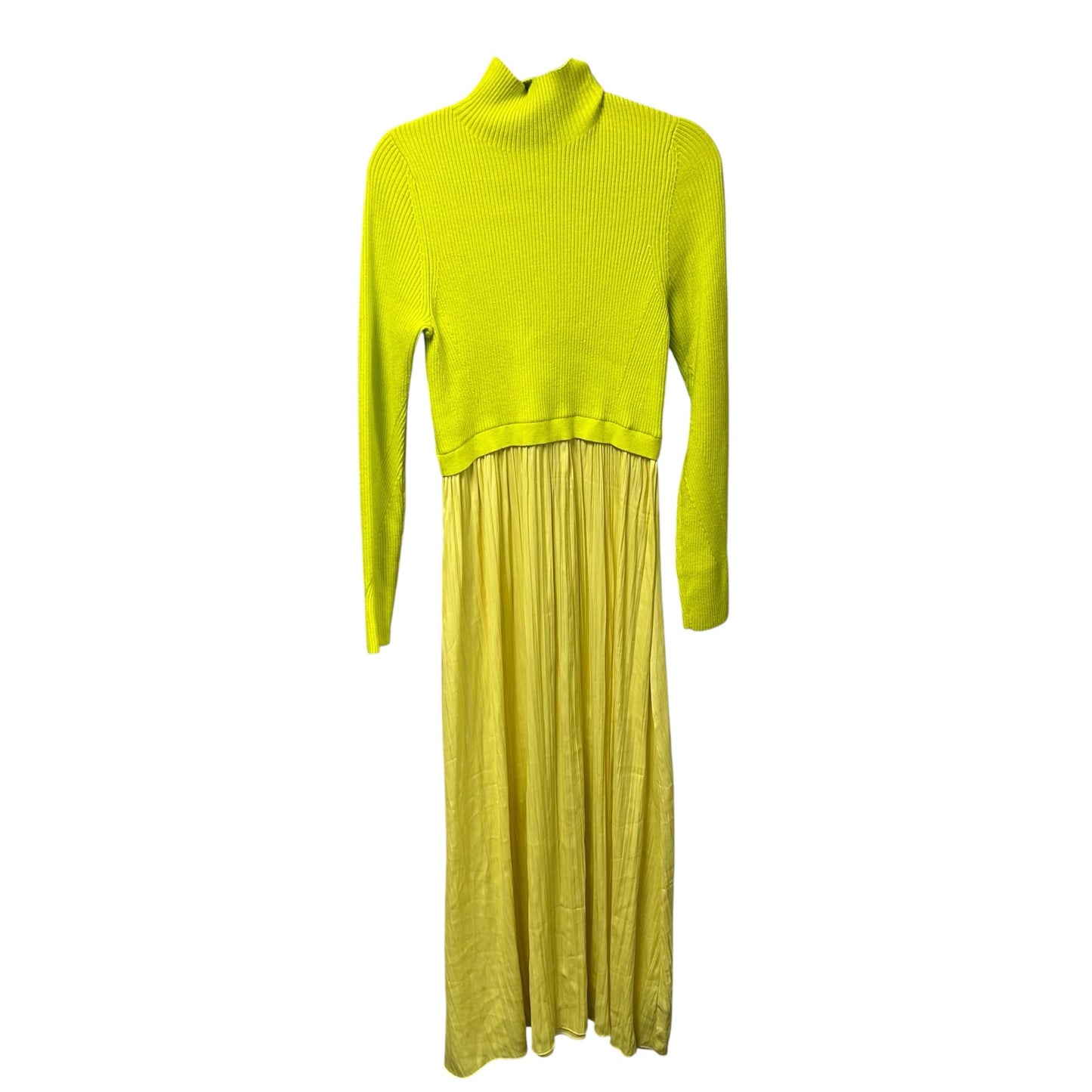 by Anthropologie Yellow The Thea Long-Sleeve Twofer Maxi Dress Womens Large