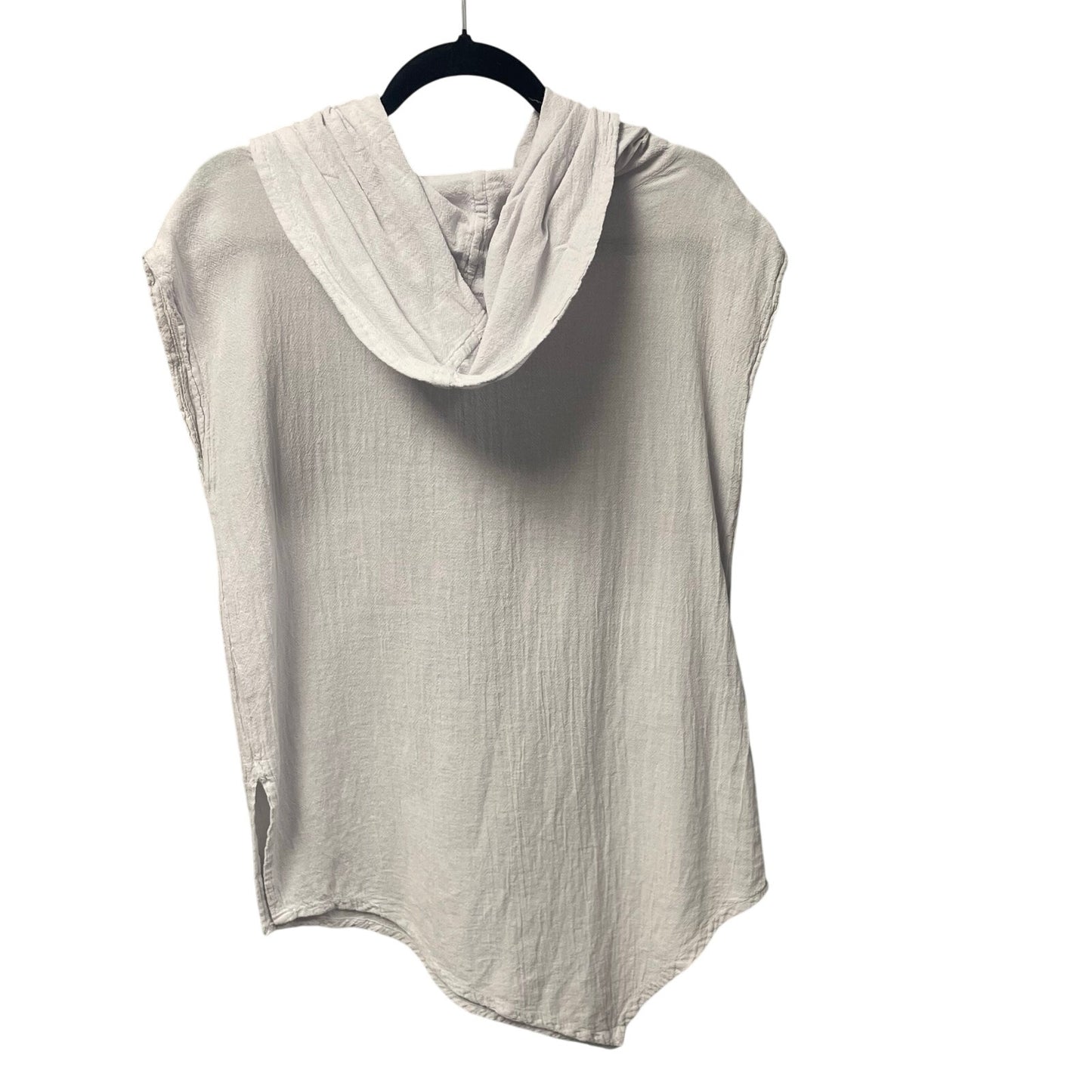 Oh My Gauze Lavender Sleeveless Cowl Neck Hooded Cotton Top US Small / Medium